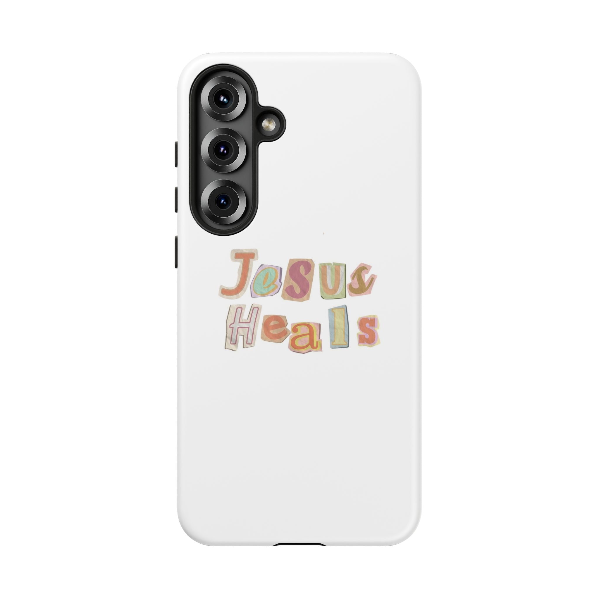 Jesus Heals Phone Case — Christian Faith Inspirational Tough Case