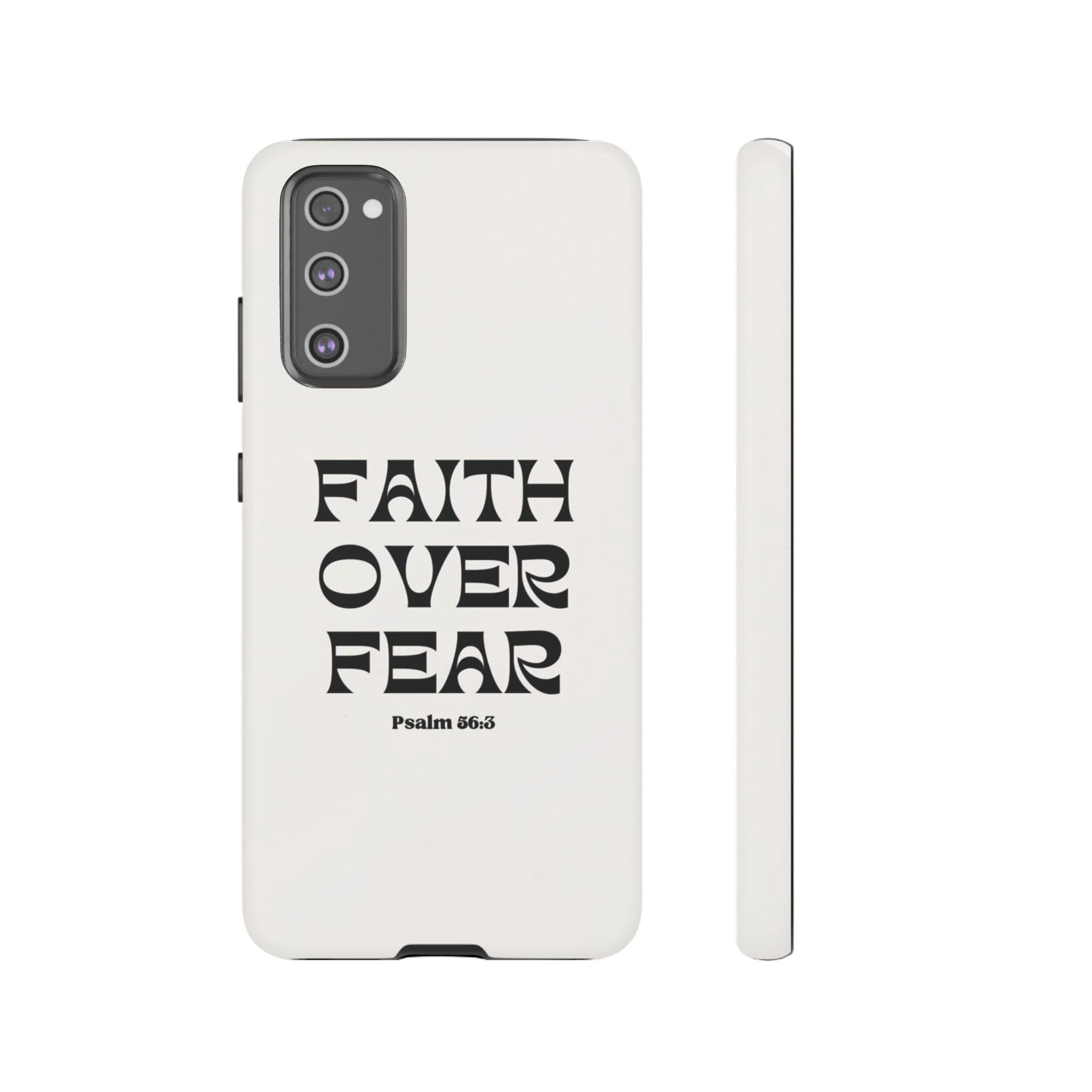 Faith Over Fear Phone Case — Psalm 56:3 Christian Protective Phone Cover