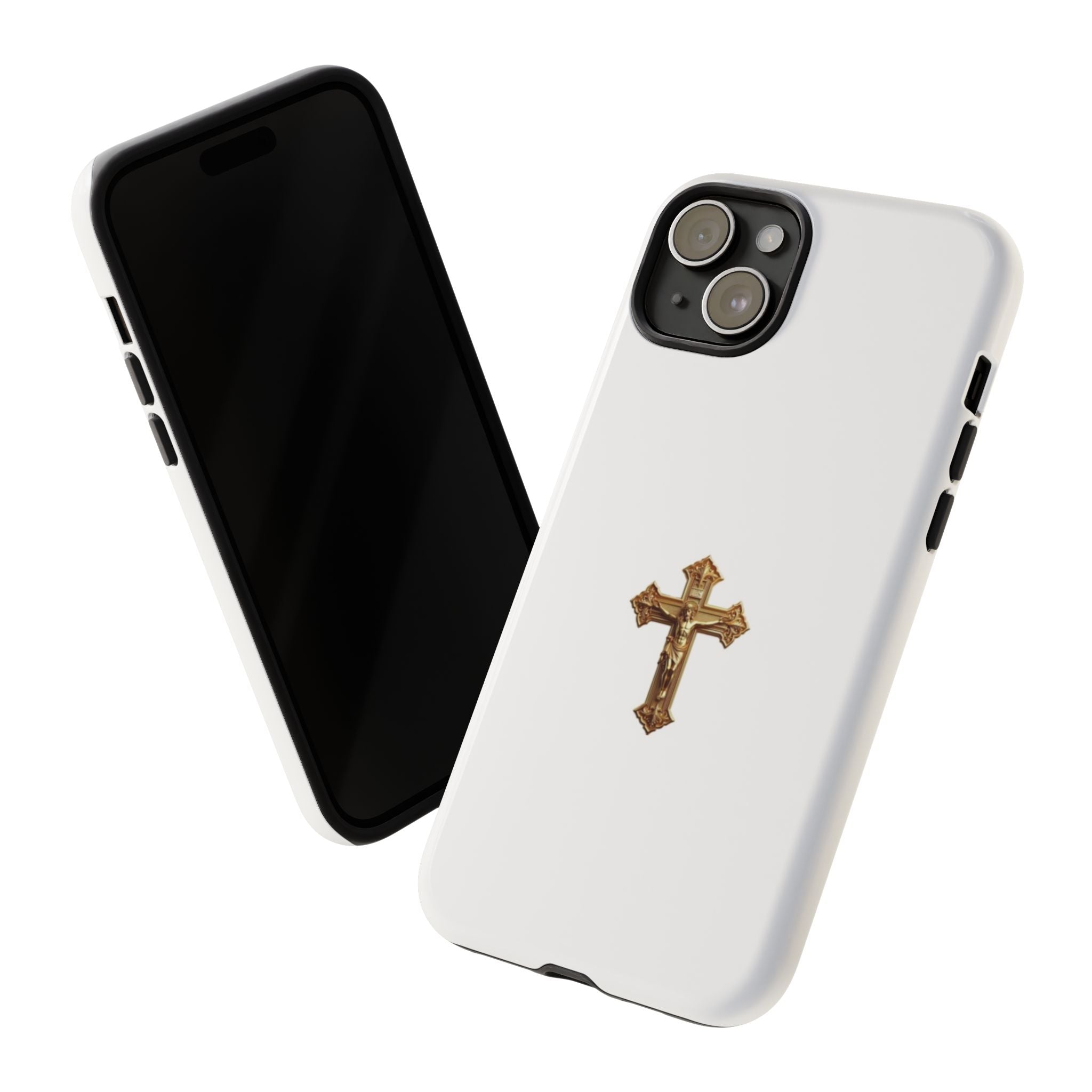 Gold Cross Tough Phone Case | Protective Cover