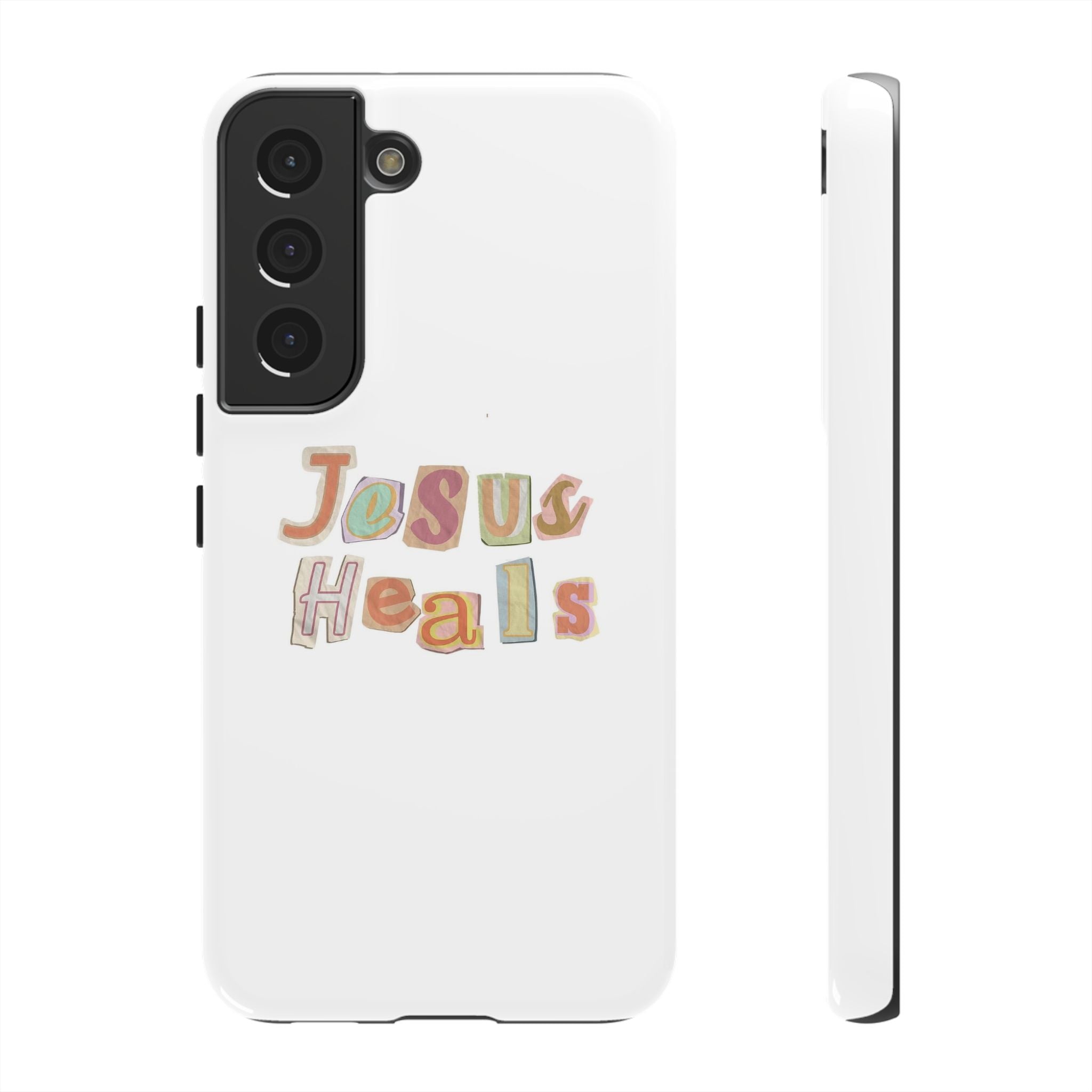 Jesus Heals Phone Case — Christian Faith Inspirational Tough Case