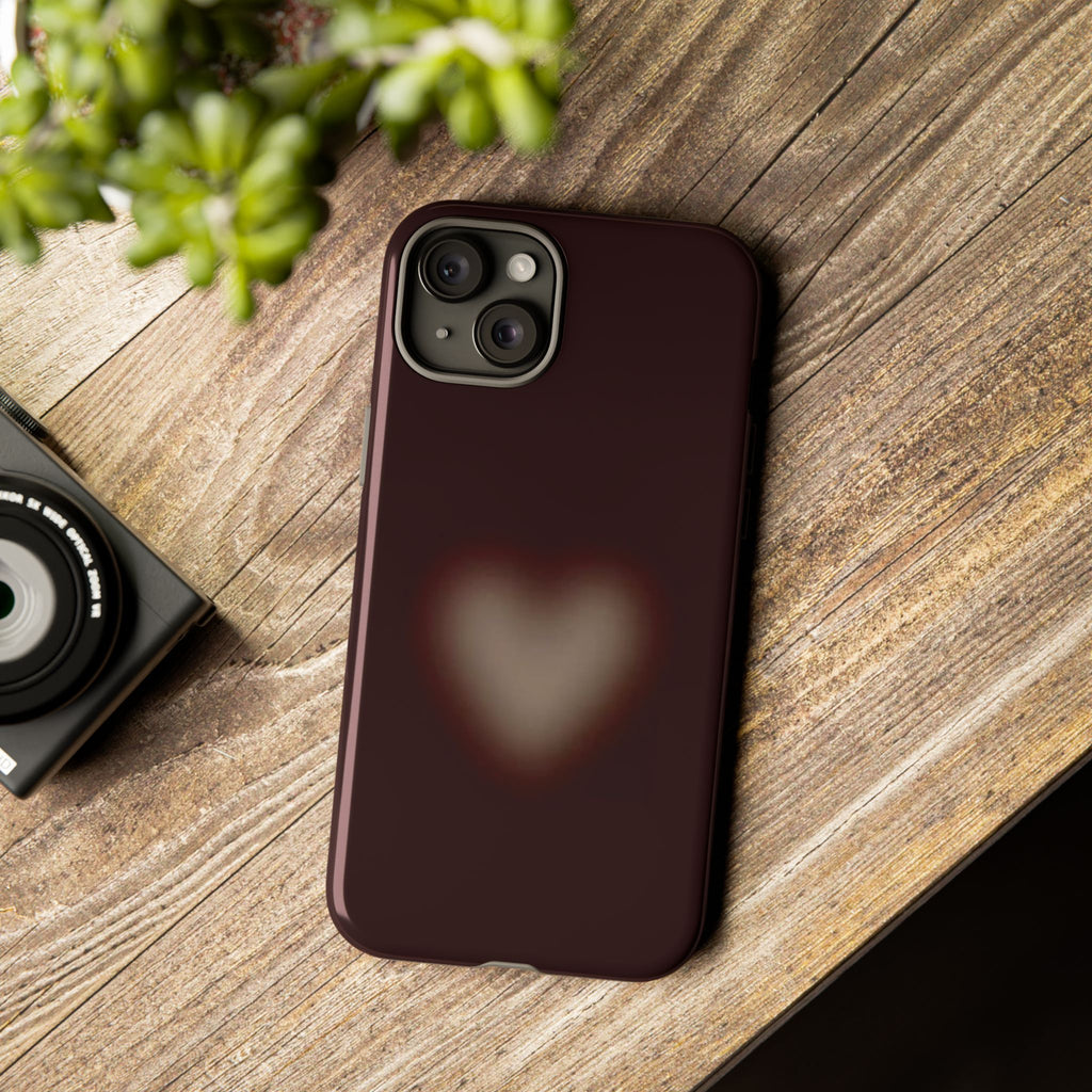Tough Cases — Blurred Heart Protective iPhone Case