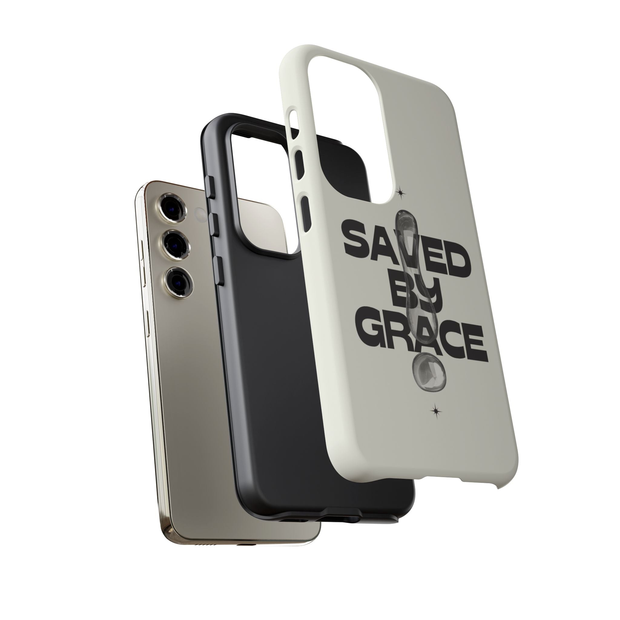Saved By Grace Tough Phone Case — Christian Faith iPhone Cover
