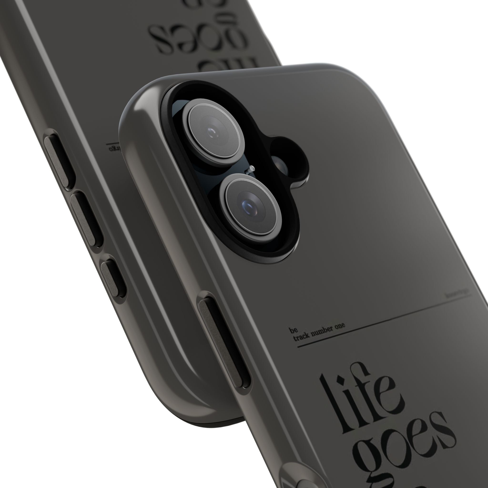 iPhone Case — Minimal 'life goes on' Protective Silicone Cover