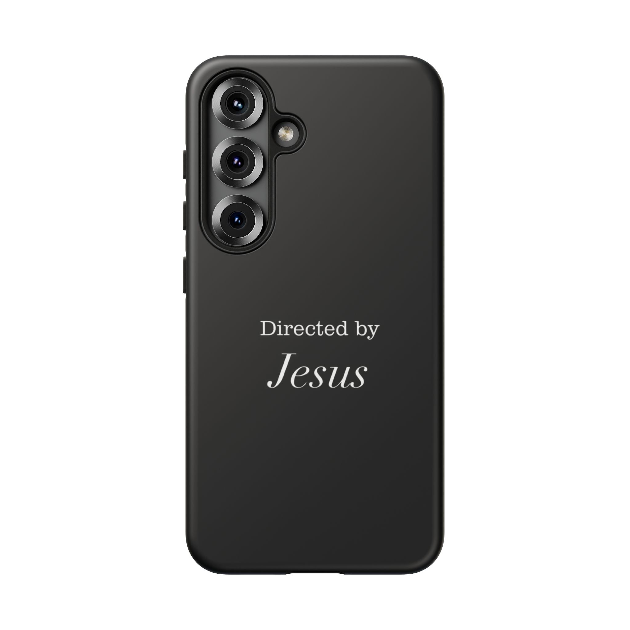 Directed by Jesus Tough Phone Case — Faith Black Protective Case
