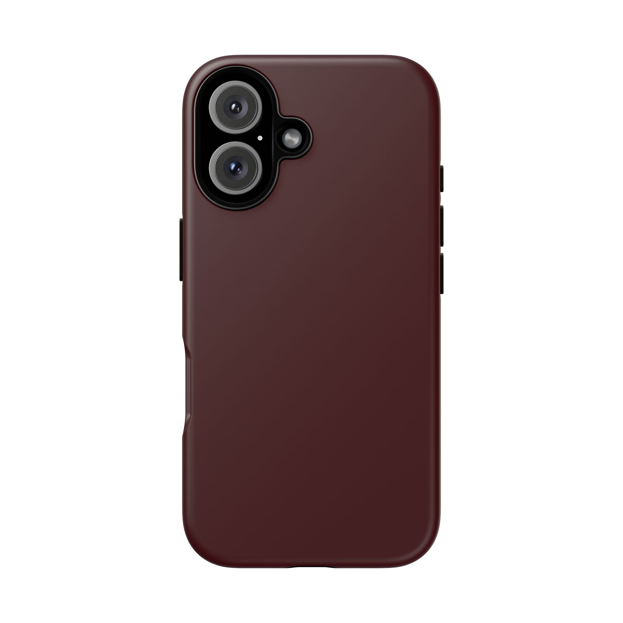 Maroon Tough iPhone Case — Slim Impact-Resistant Protective Cover