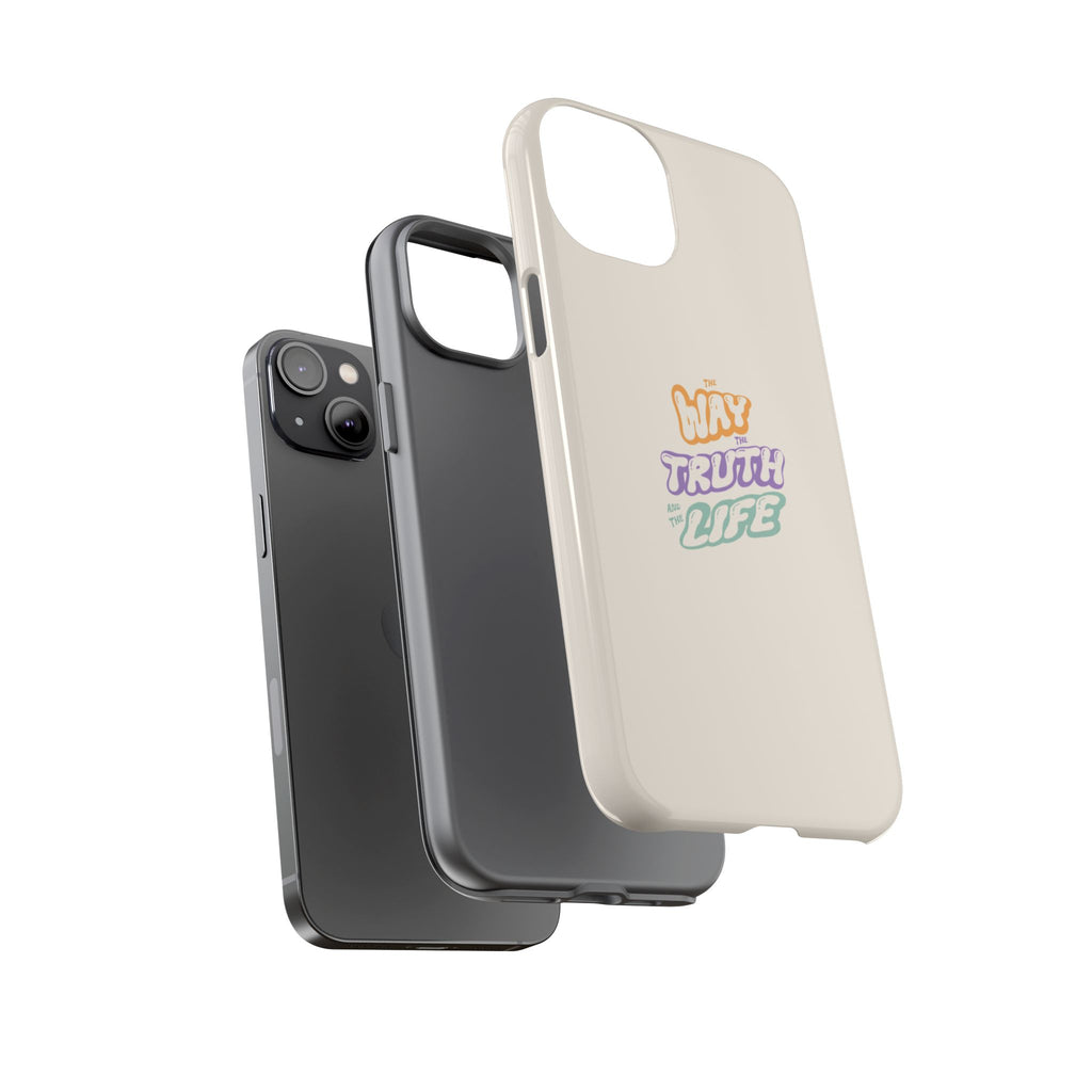 'Way,Truth,Life' Pastel Graphic Protective Tough Case