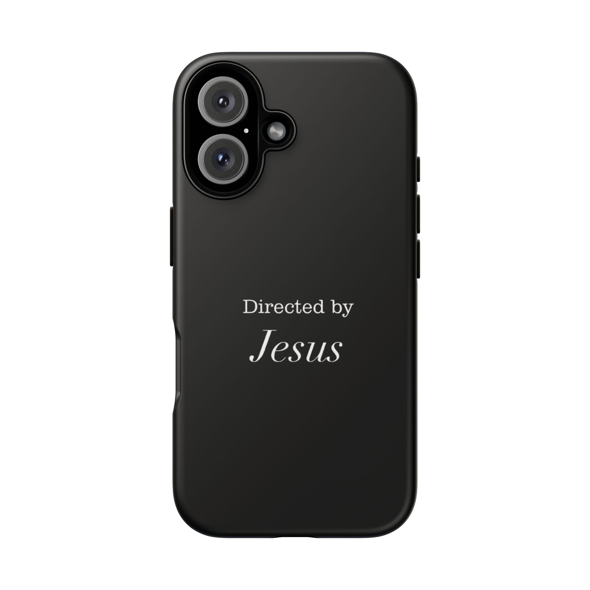 Directed by Jesus Tough Phone Case — Faith Black Protective Case
