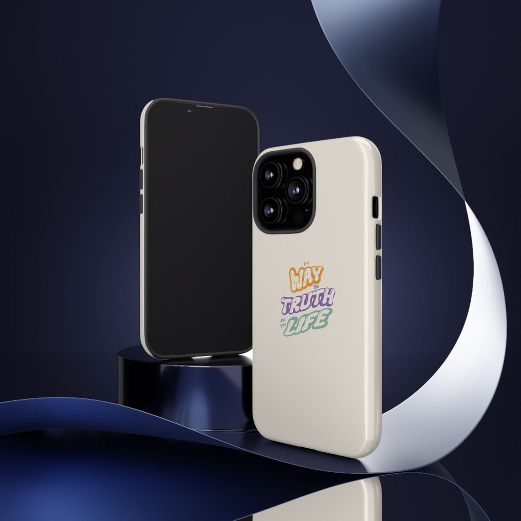 'Way,Truth,Life' Pastel Graphic Protective Tough Case