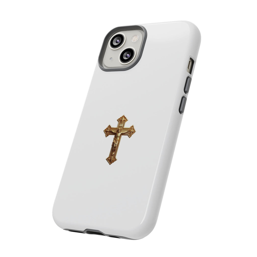 Gold Cross Tough Phone Case | Protective Cover