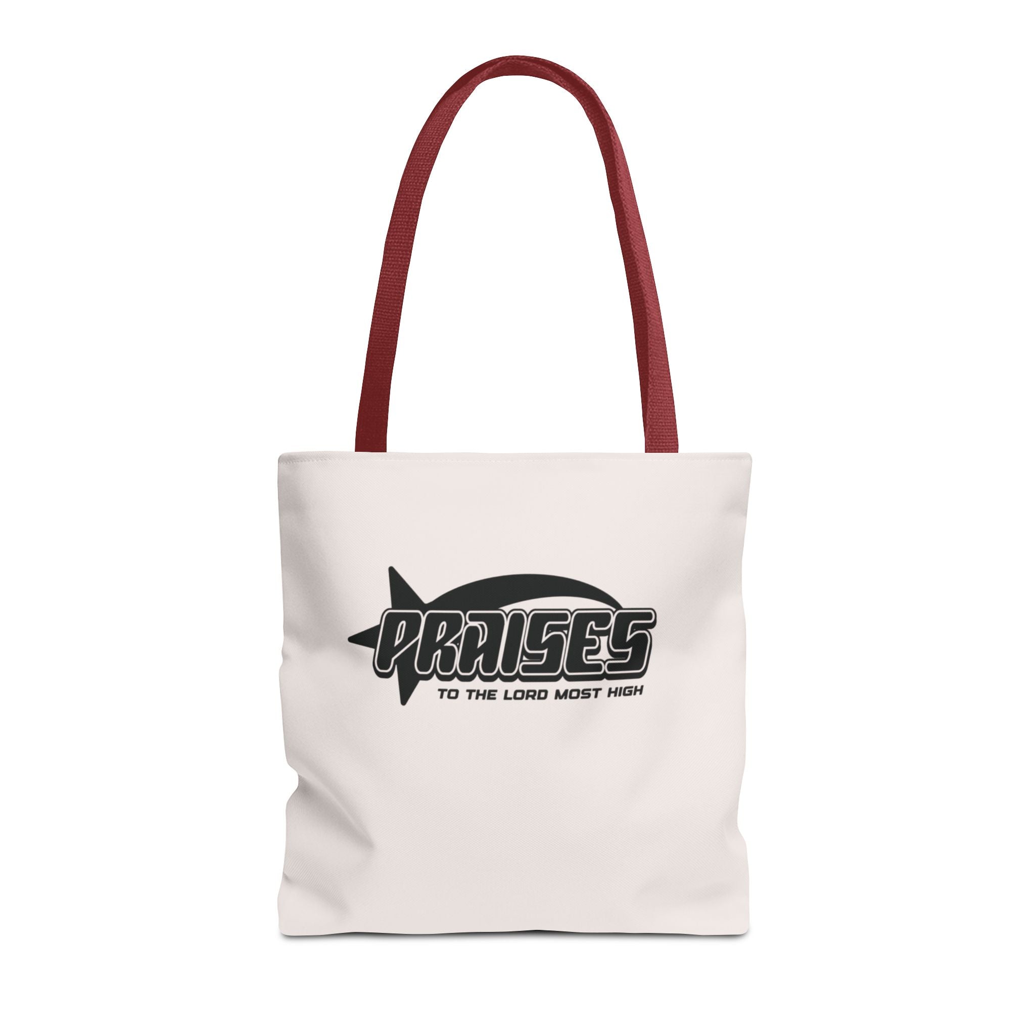 Praise Tote Bag — 'Praises to the Lord' Scripture Canvas Tote