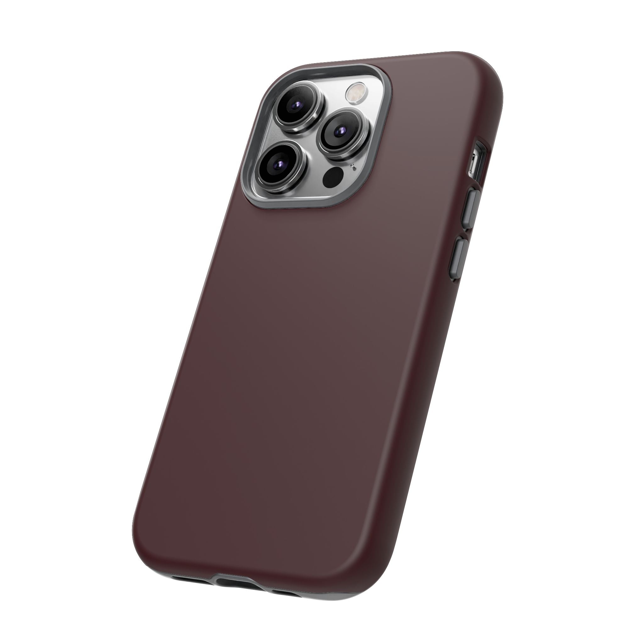 Maroon Tough iPhone Case — Slim Impact-Resistant Protective Cover