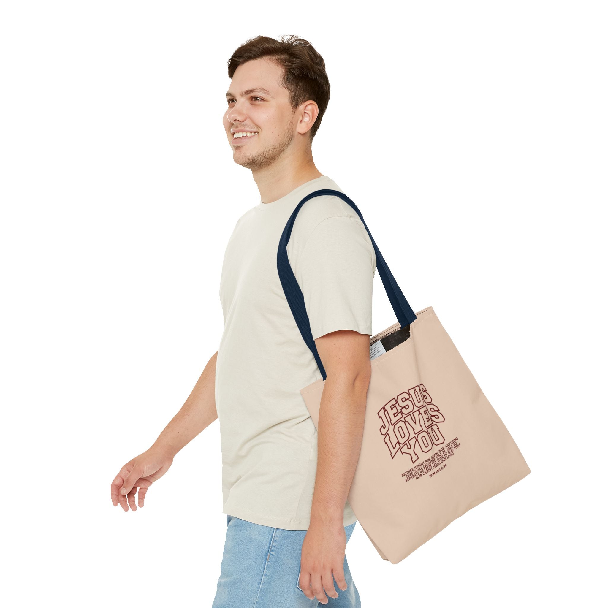 Jesus Loves You Canvas Tote Bag