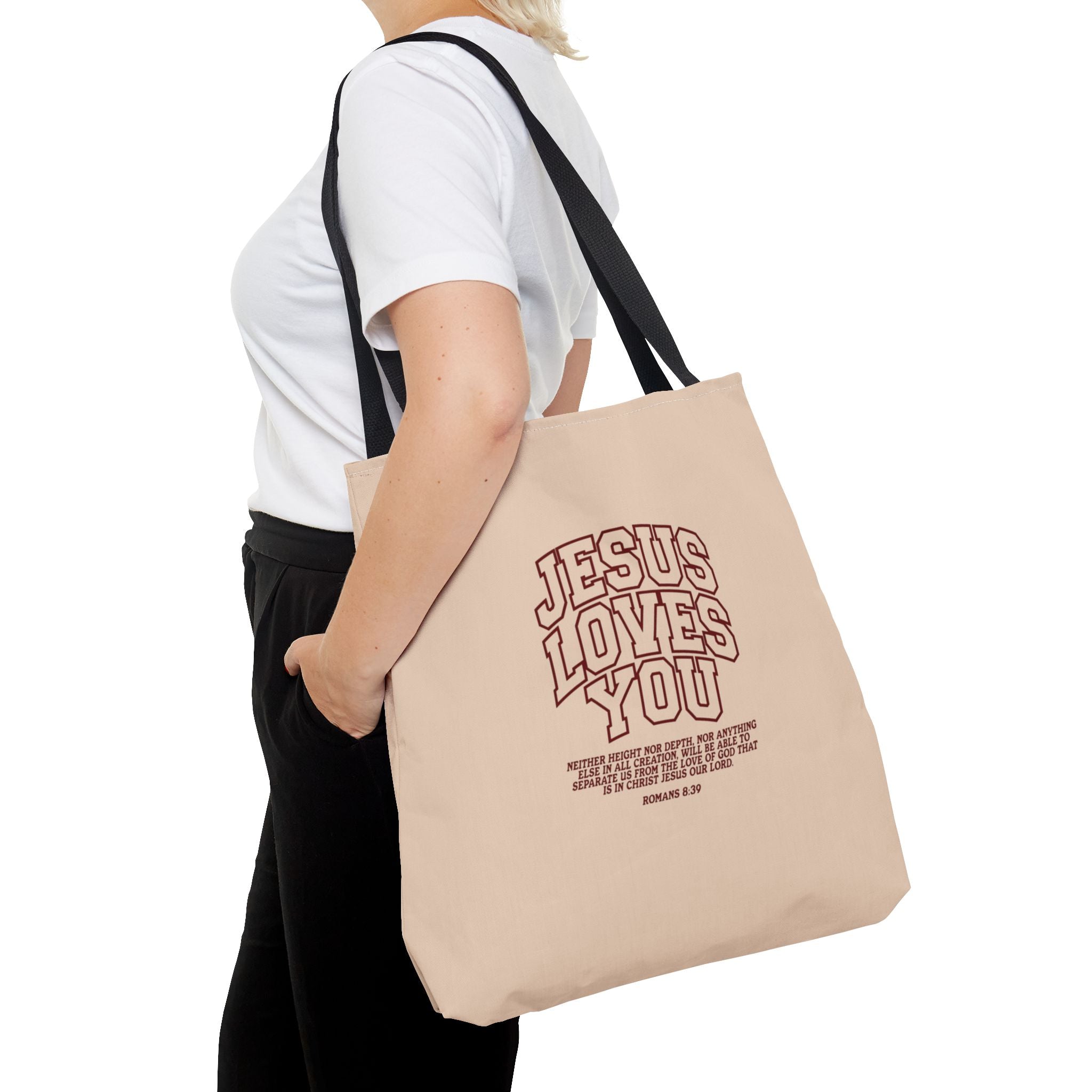 Jesus Loves You Canvas Tote Bag