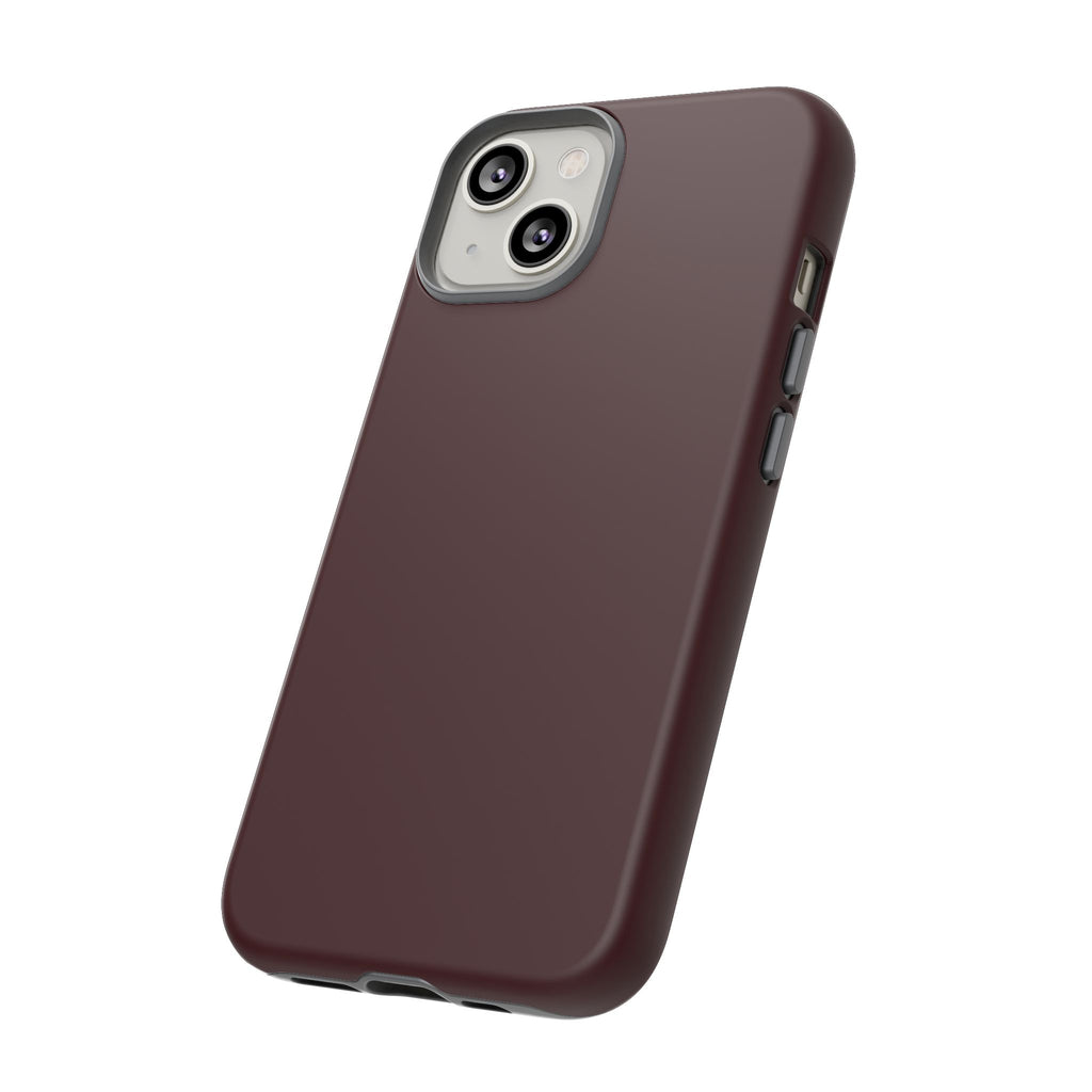 Maroon Tough iPhone Case — Slim Impact-Resistant Protective Cover