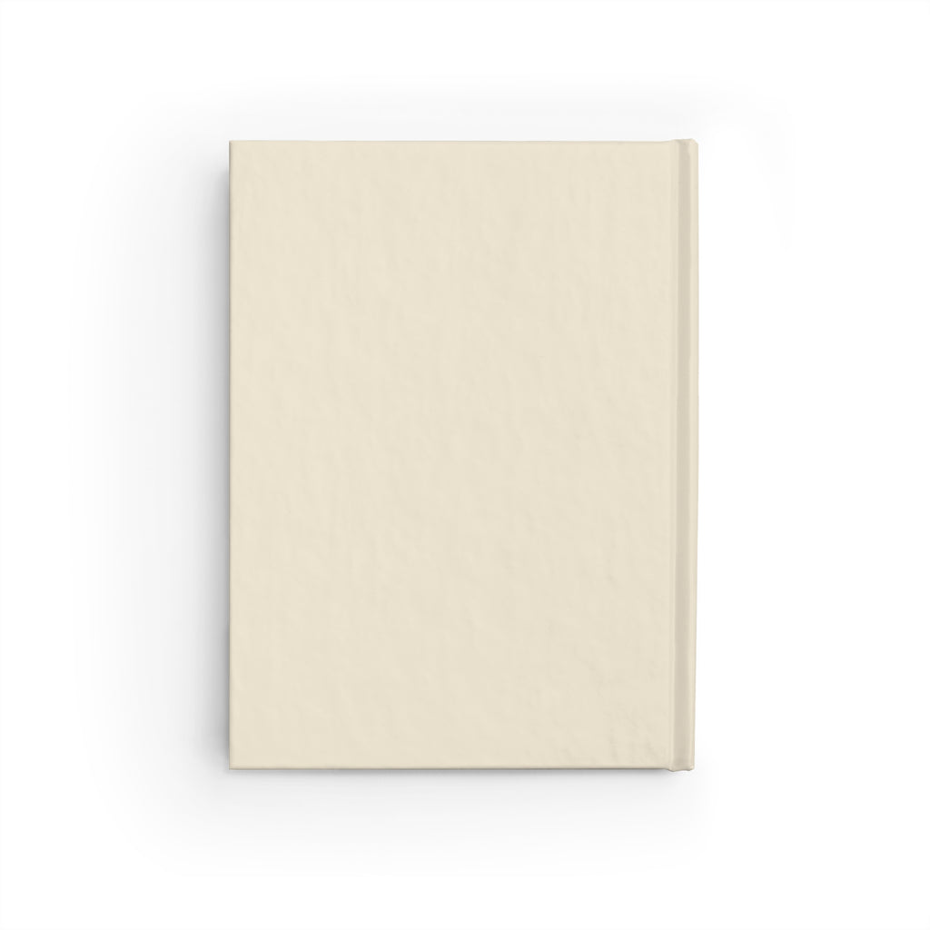 Yin Yang Harmony Hardcover Journal — Minimalist Green Lined Notebook