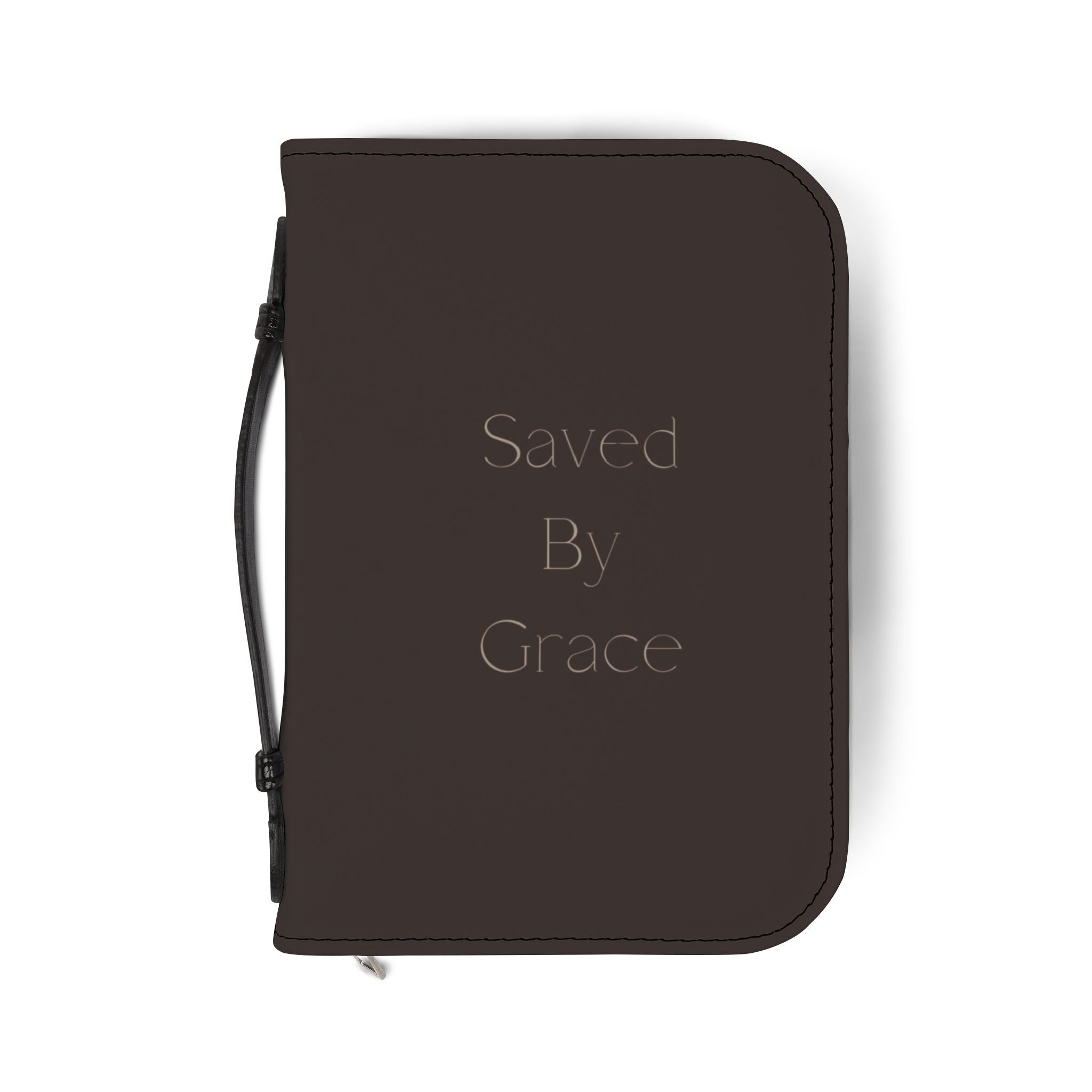 Bible Cover - "Saved By Grace" Zippered Case