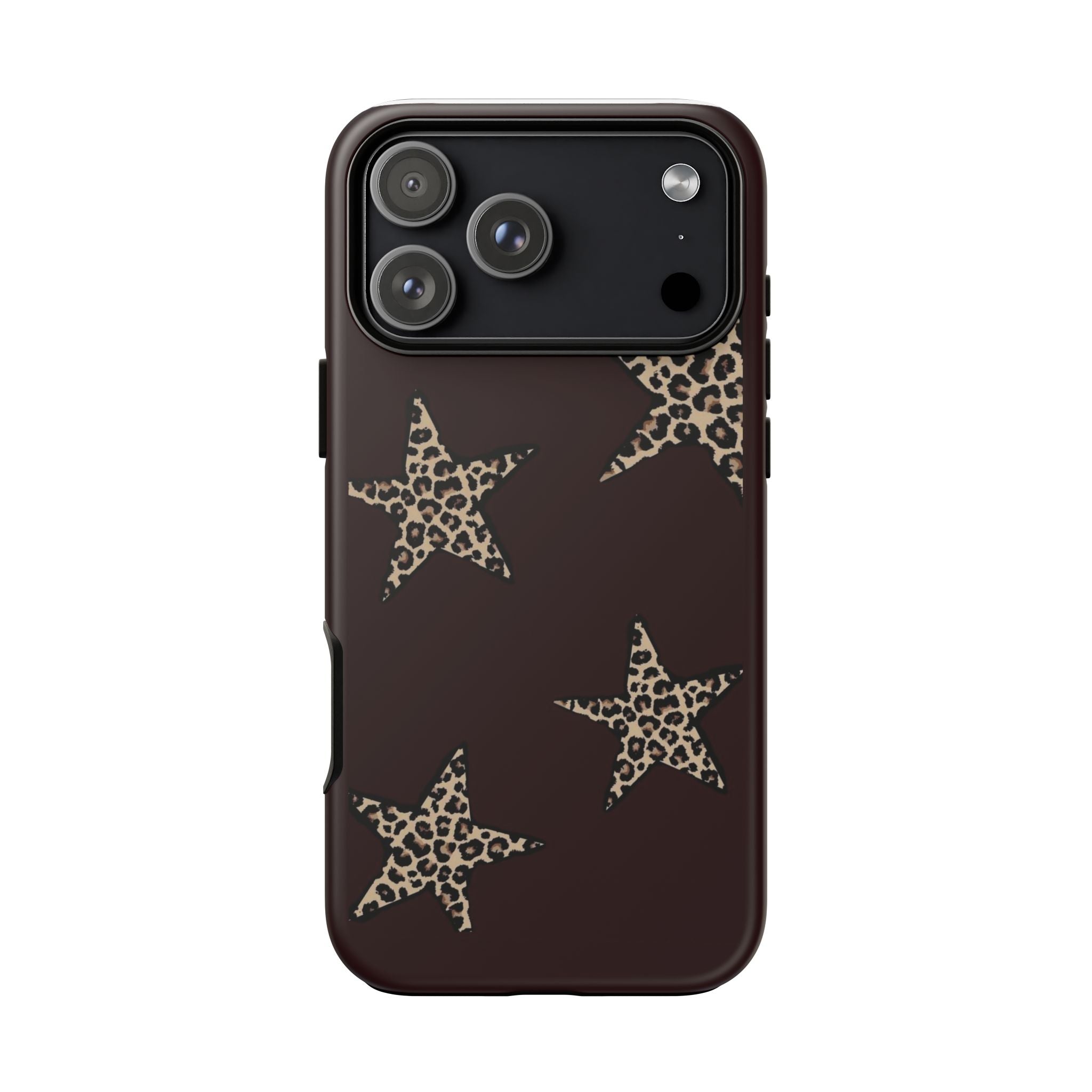 Leopard Star iPhone Case — Chic Brown Protective Tough Case