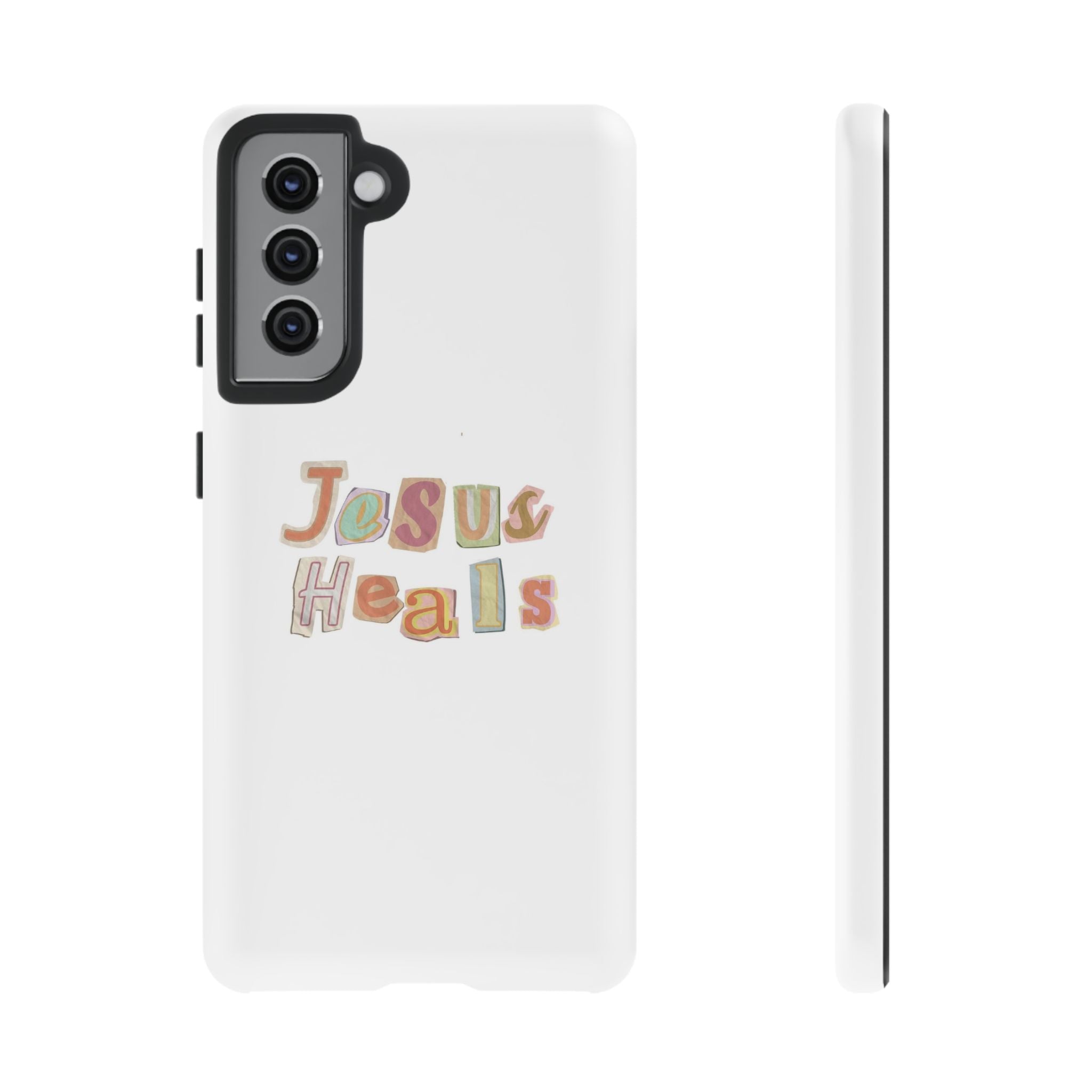 Jesus Heals Phone Case — Christian Faith Inspirational Tough Case