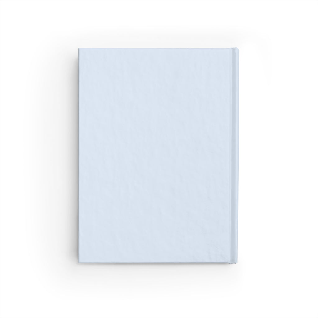 Hardcover Light Blue Ruled Notebook — Minimal 'Notebook' Hardcover Journal for Notes & Journaling