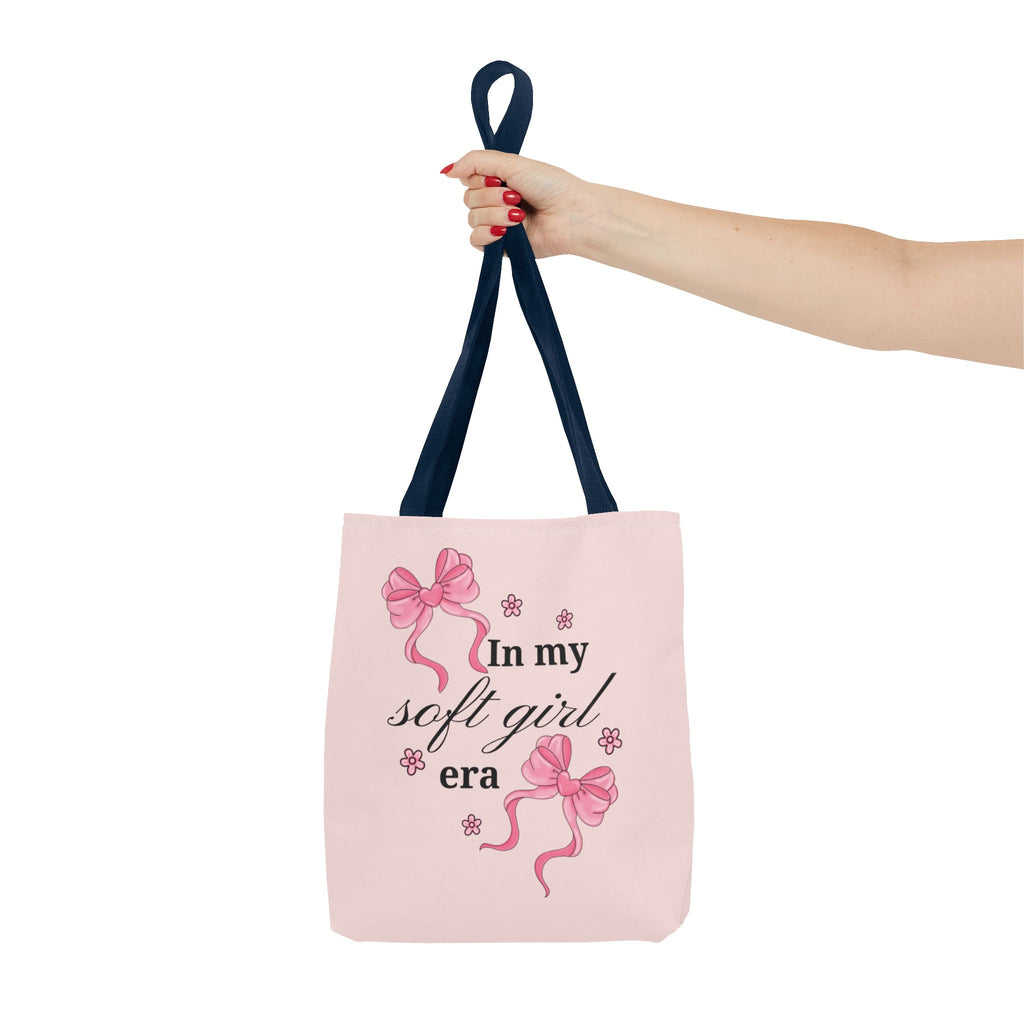 Tote Bag — "In My Soft Girl Era" Pink All-Over Print