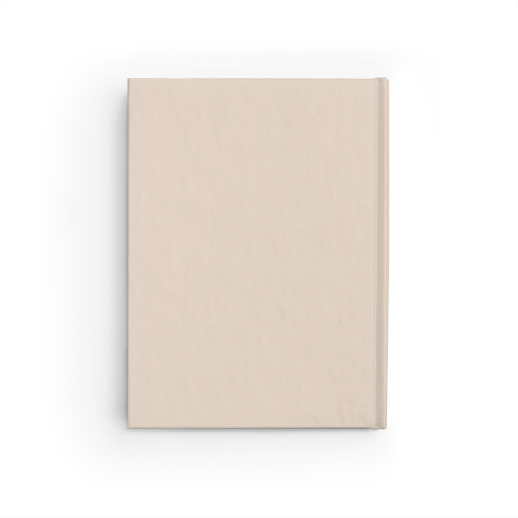 Hardcover Ruled Journal – Minimal Abstract Swirl Notebook with ‘You Deserve All The Good Things’
