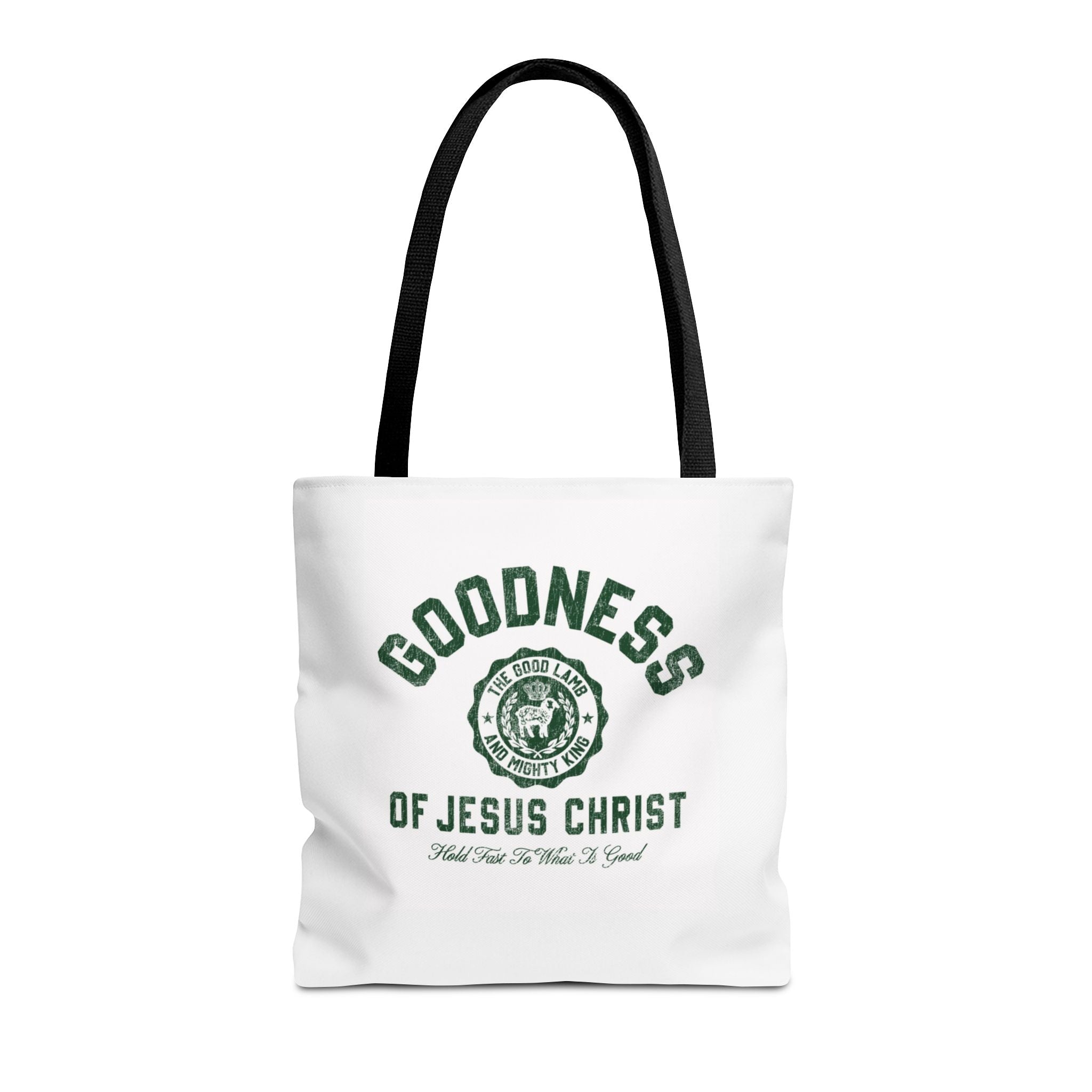 Goodness of Jesus Christ Tote Bag — Faith-Inspired Religious Canvas Tote