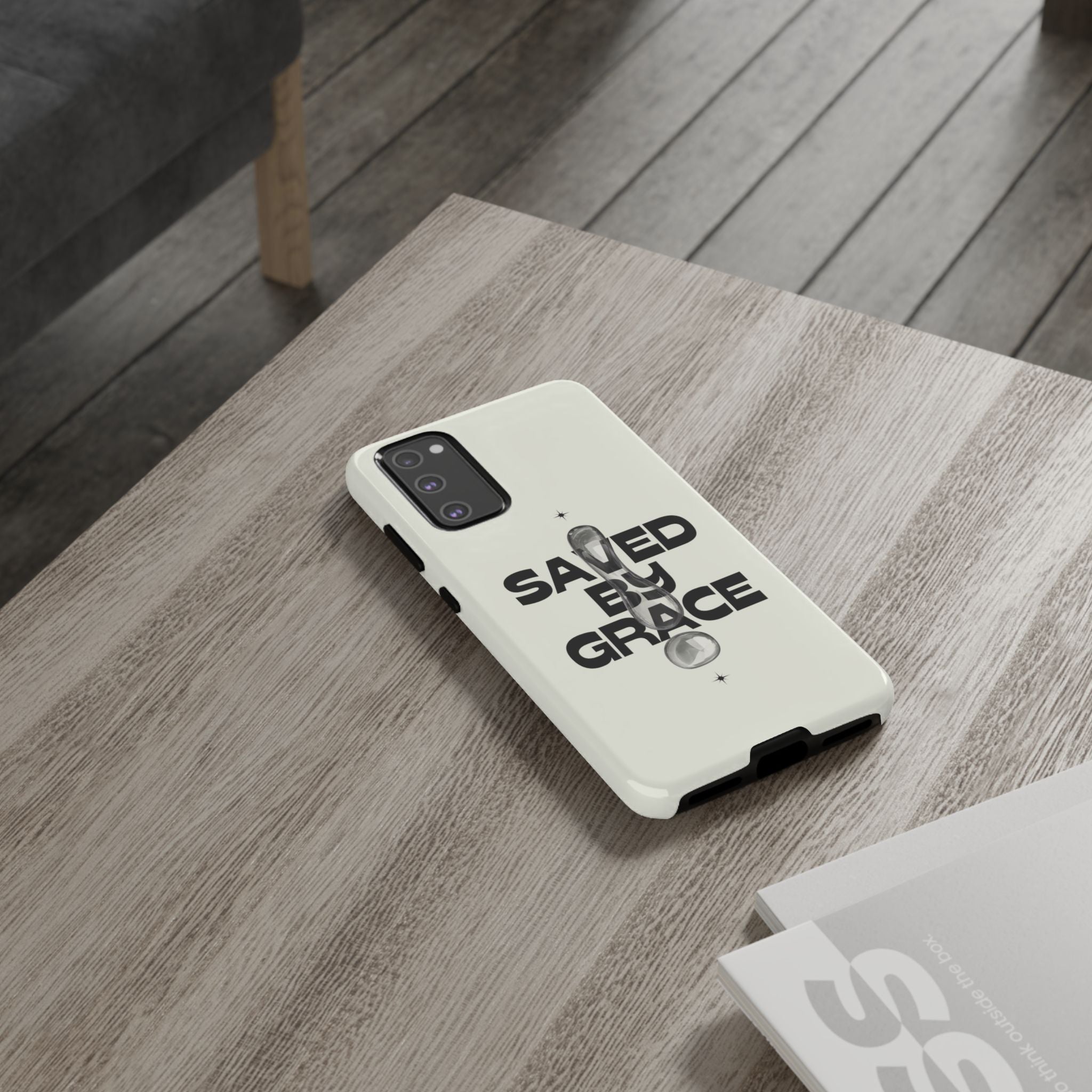 Saved By Grace Tough Phone Case — Christian Faith iPhone Cover