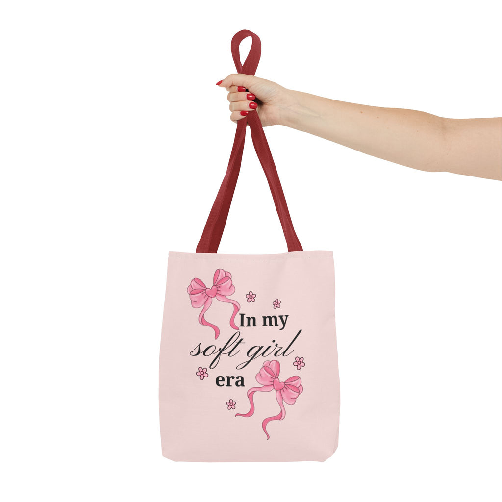 Tote Bag — "In My Soft Girl Era" Pink All-Over Print