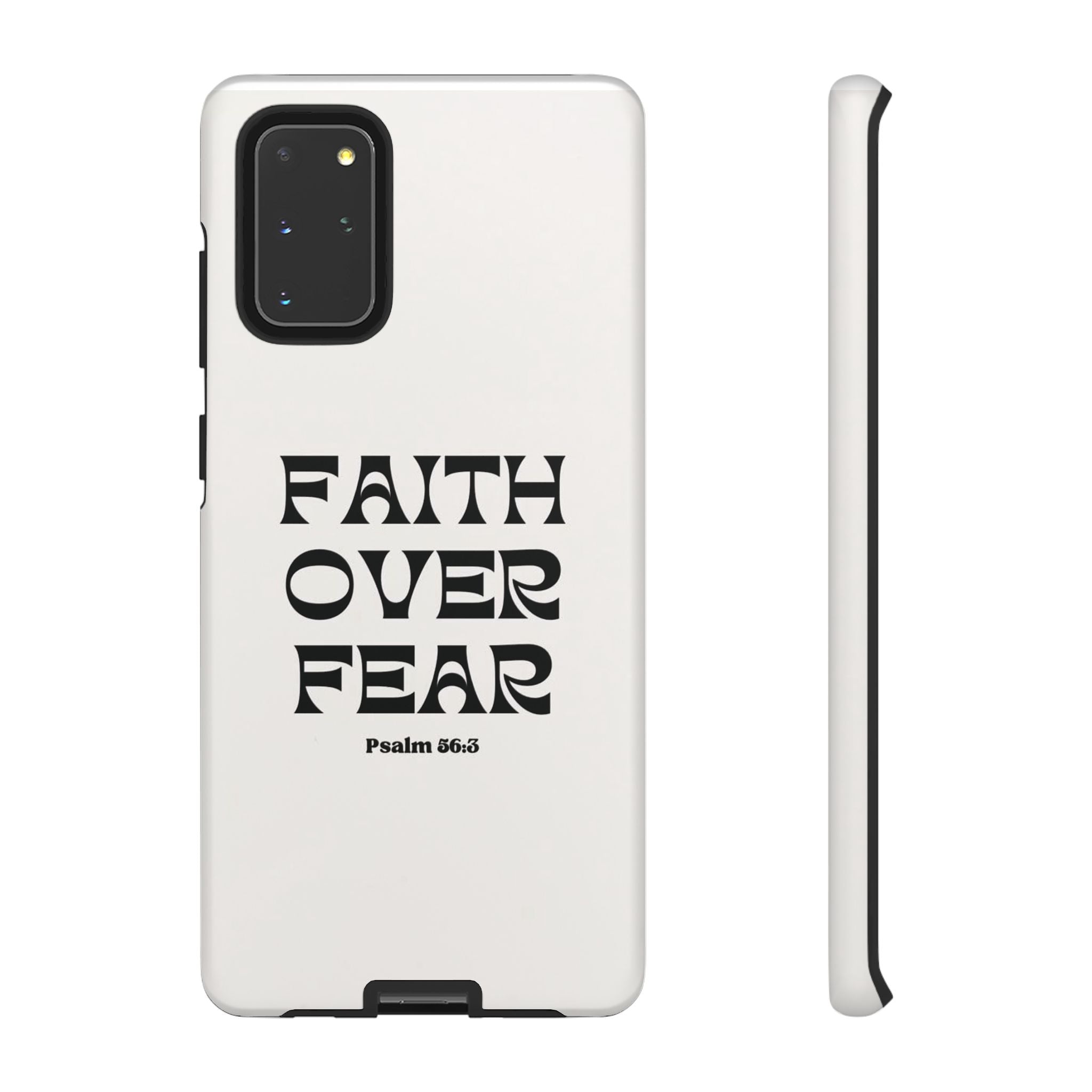 Faith Over Fear Phone Case — Psalm 56:3 Christian Protective Phone Cover