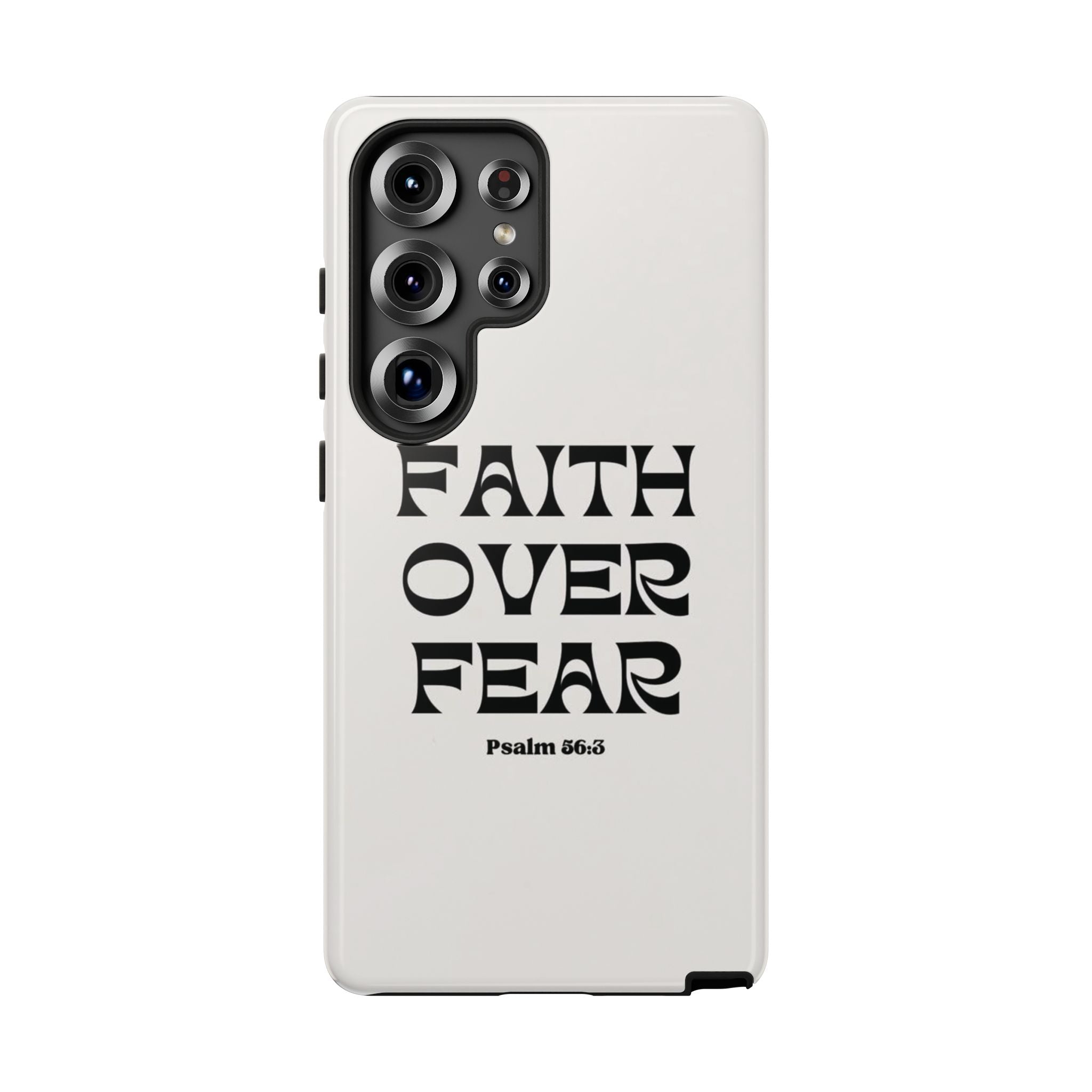 Faith Over Fear Phone Case — Psalm 56:3 Christian Protective Phone Cover