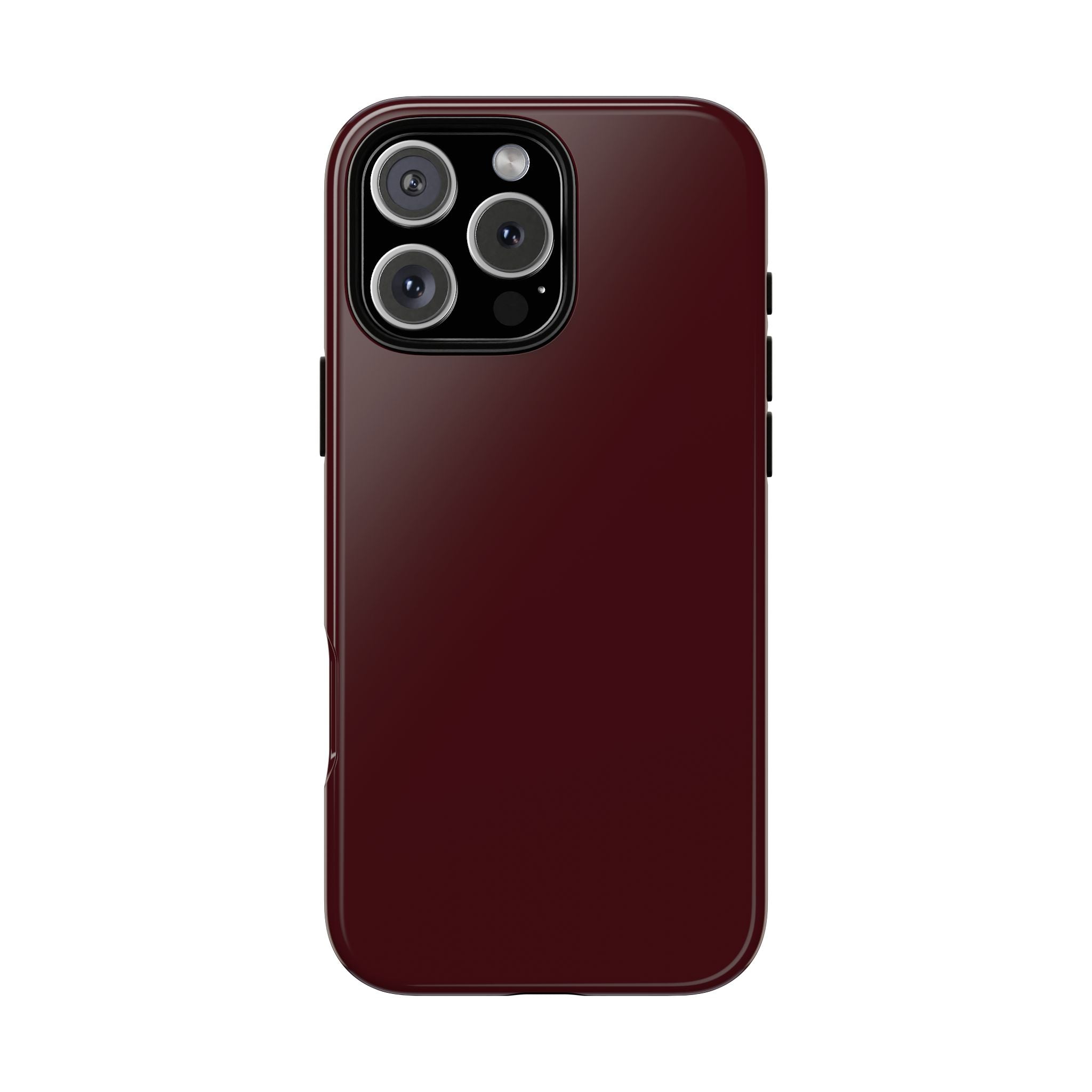 Maroon Tough iPhone Case — Slim Impact-Resistant Protective Cover