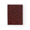 Leopard Print Journal — Red Ruled Notebook for Notes & Daily Planning