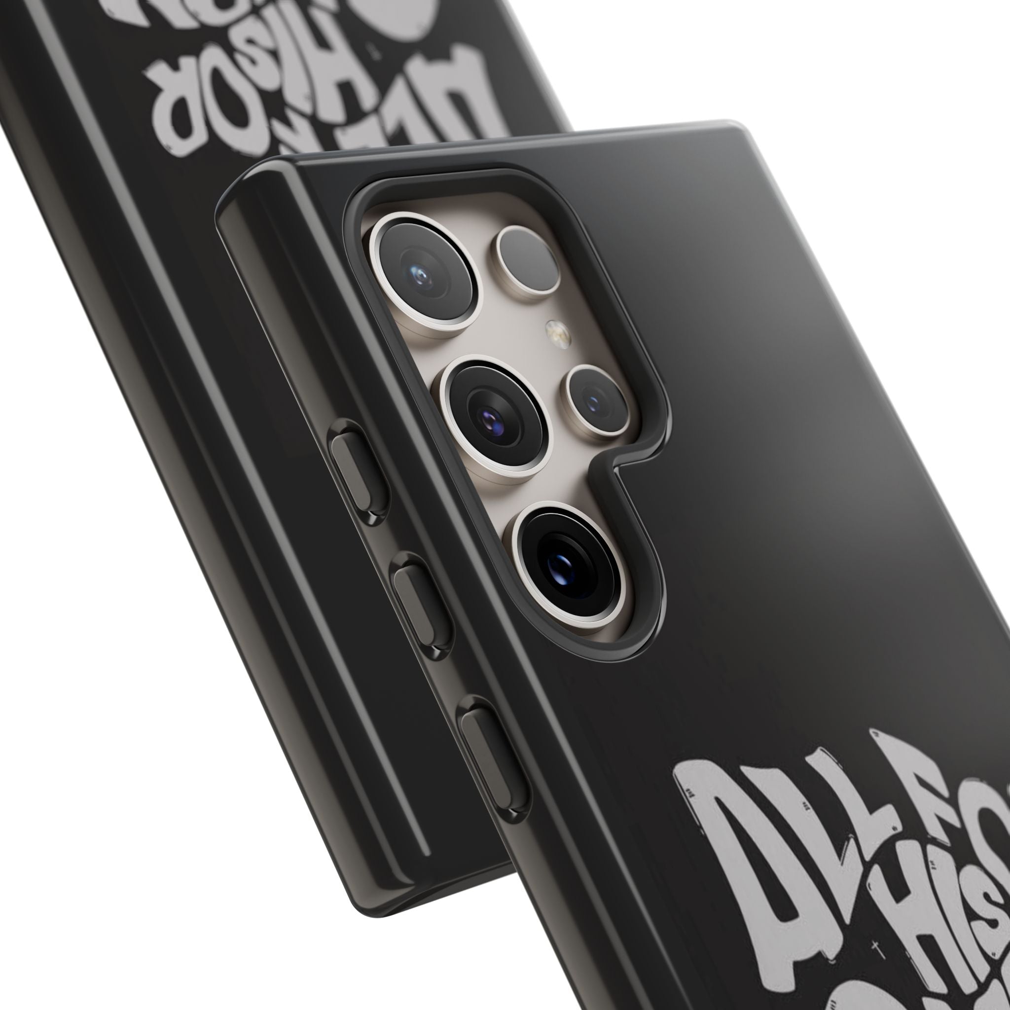 All For His Glory Phone Case — Christian Faith Script Protective Cover