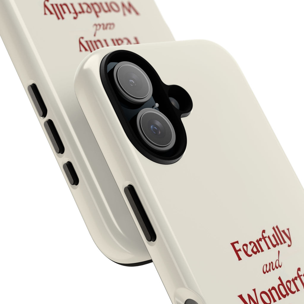 Tough Phone Case — "Fearfully and Wonderfully Made" Christian Scripture Protective Case