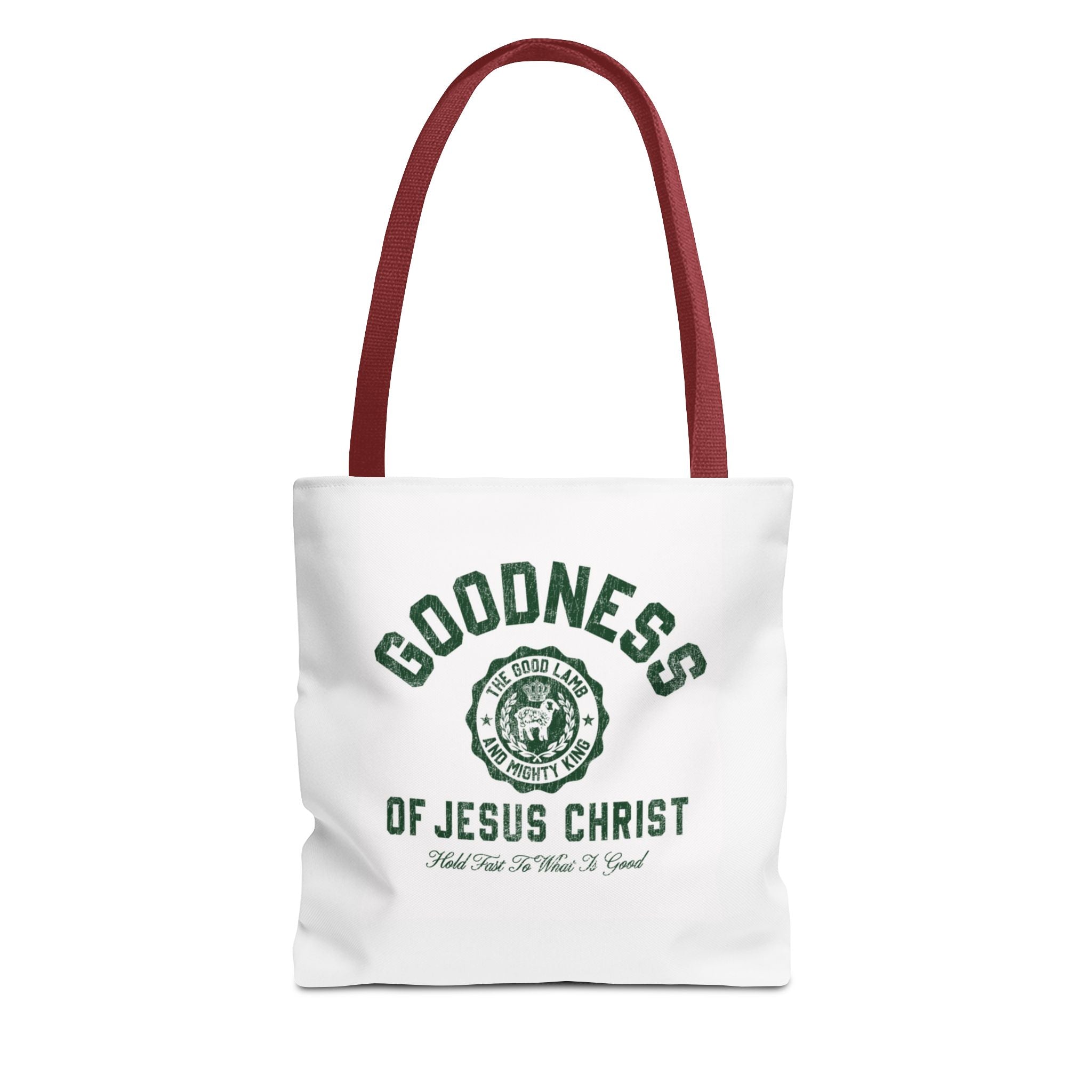 Goodness of Jesus Christ Tote Bag — Faith-Inspired Religious Canvas Tote