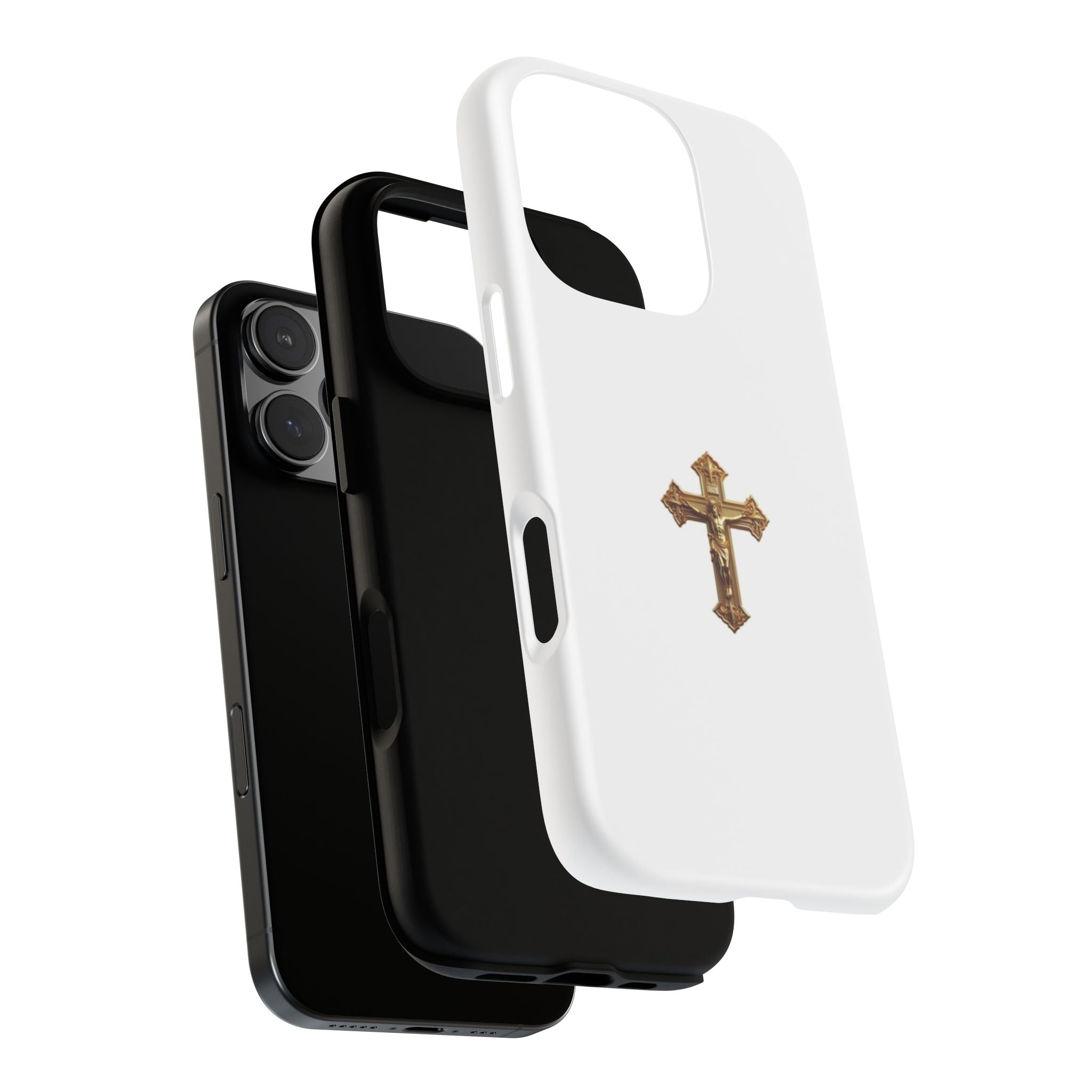 Gold Cross Tough Phone Case | Protective Cover