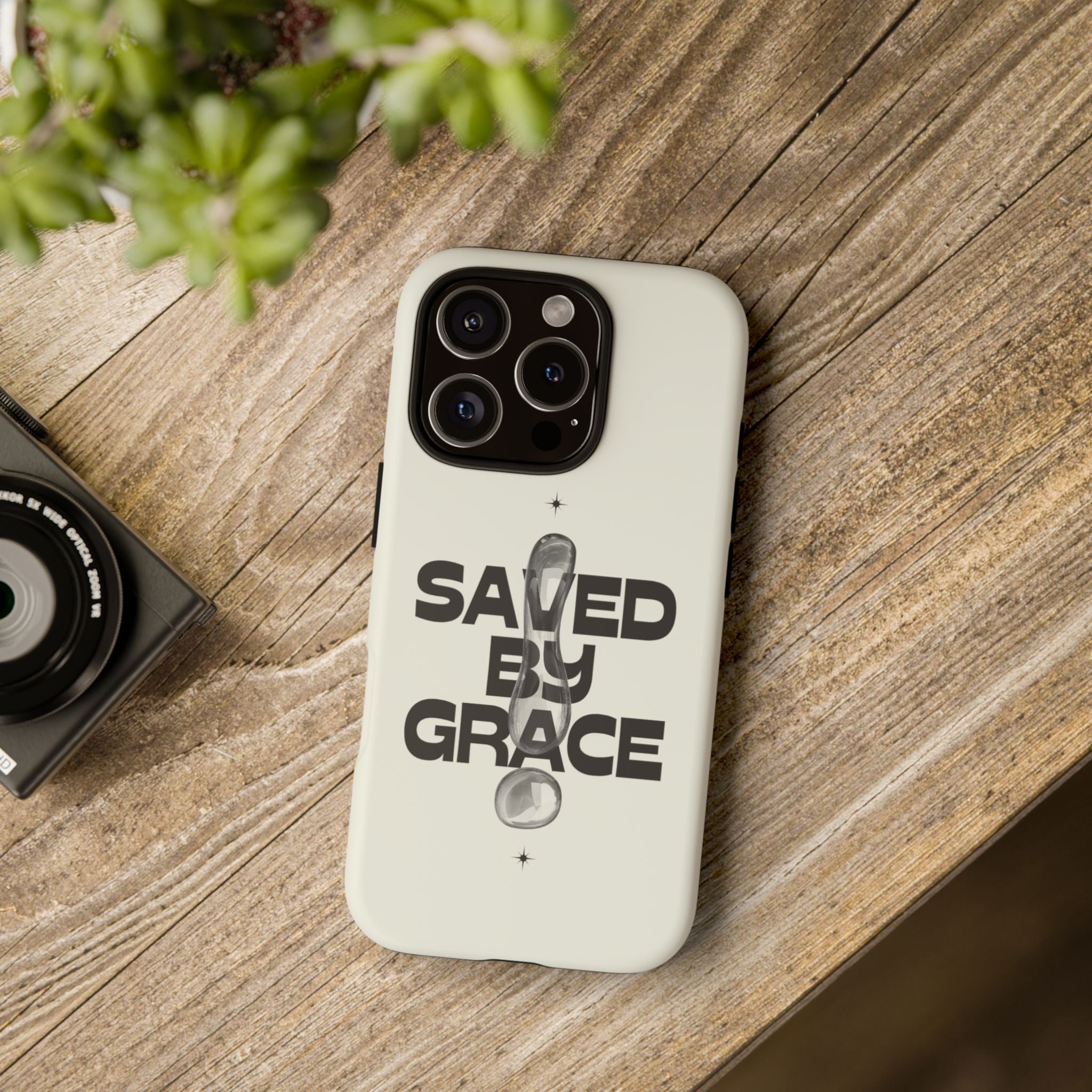 Saved By Grace Tough Phone Case — Christian Faith iPhone Cover