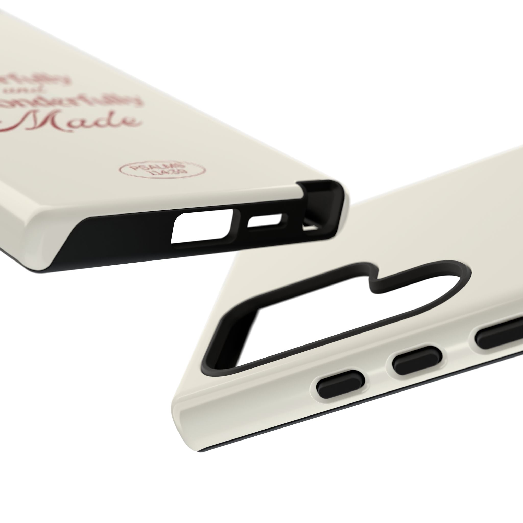 Tough Phone Case — "Fearfully and Wonderfully Made" Christian Scripture Protective Case