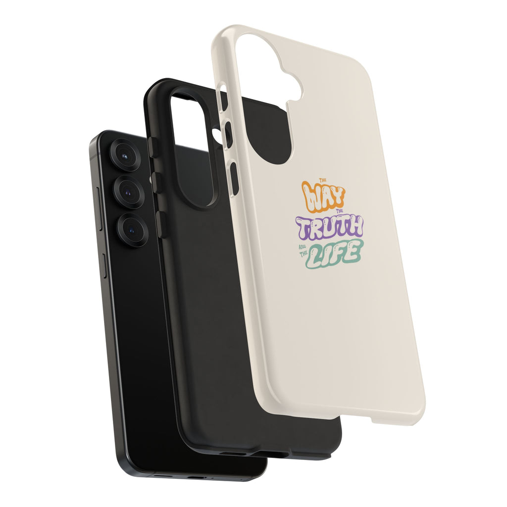 'Way,Truth,Life' Pastel Graphic Protective Tough Case