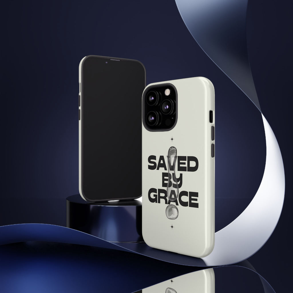 Saved By Grace Tough Phone Case — Christian Faith iPhone Cover