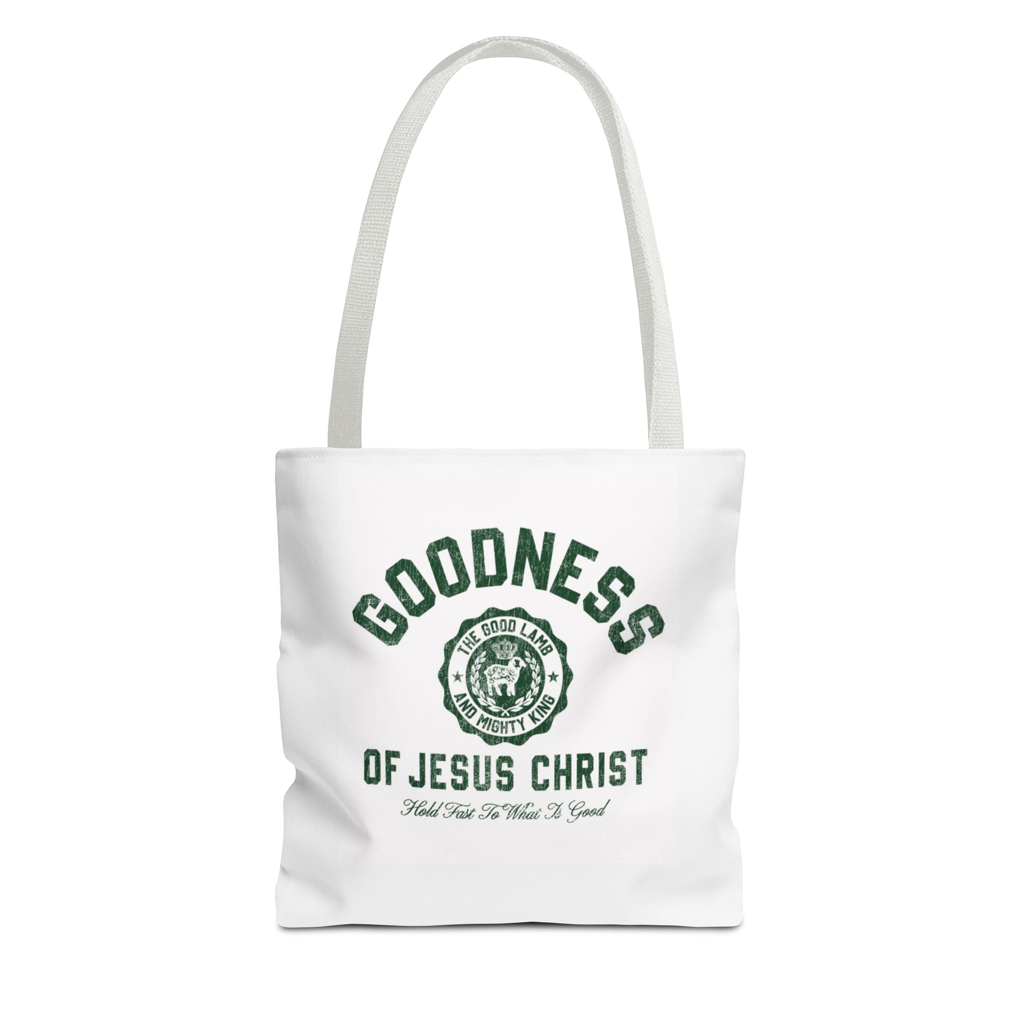 Goodness of Jesus Christ Tote Bag — Faith-Inspired Religious Canvas Tote