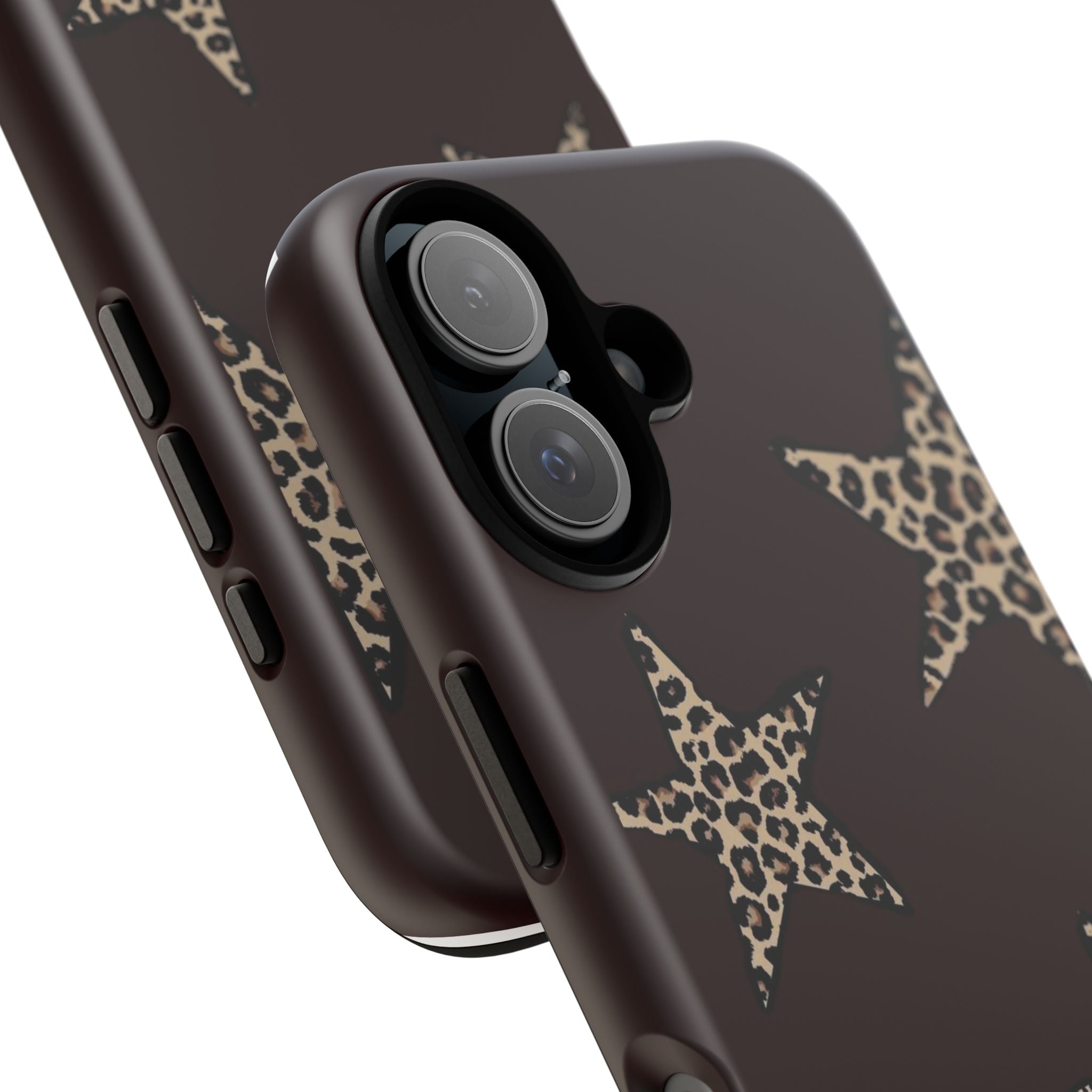 Leopard Star iPhone Case — Chic Brown Protective Tough Case