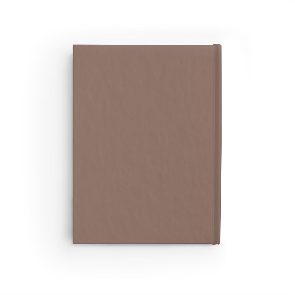 Brown Checker Hardcover Journal — Ruled Lined Notebook for Daily Notes & Planning