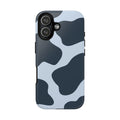 Cow Print Tough iPhone Case — Blue Black Abstract Pattern