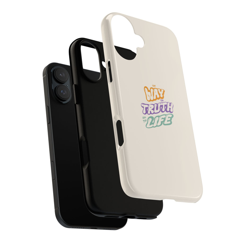 'Way,Truth,Life' Pastel Graphic Protective Tough Case