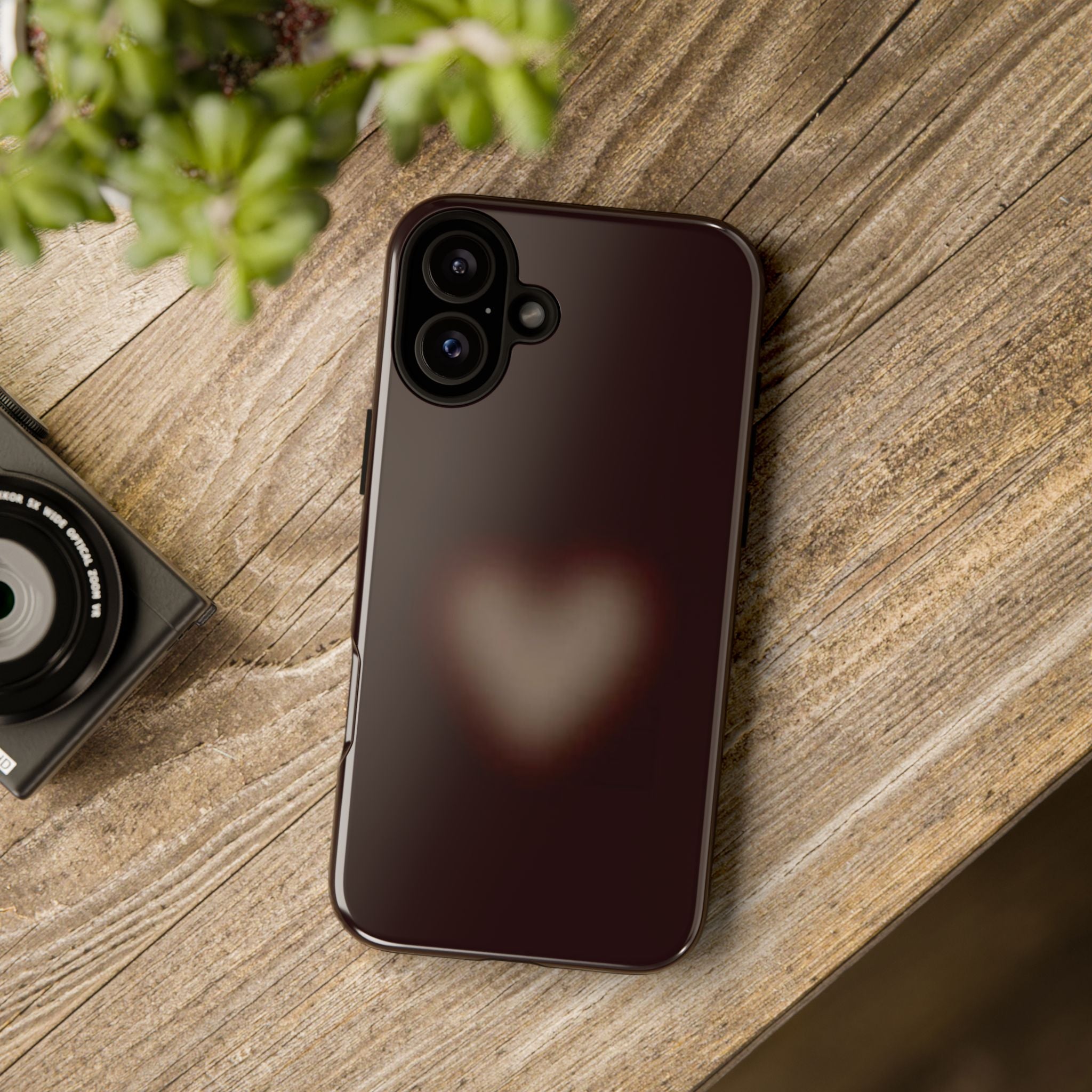 Tough Cases — Blurred Heart Protective iPhone Case