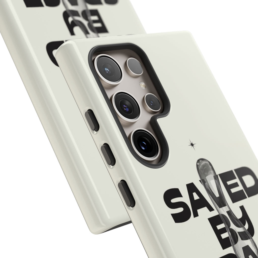Saved By Grace Tough Phone Case — Christian Faith iPhone Cover