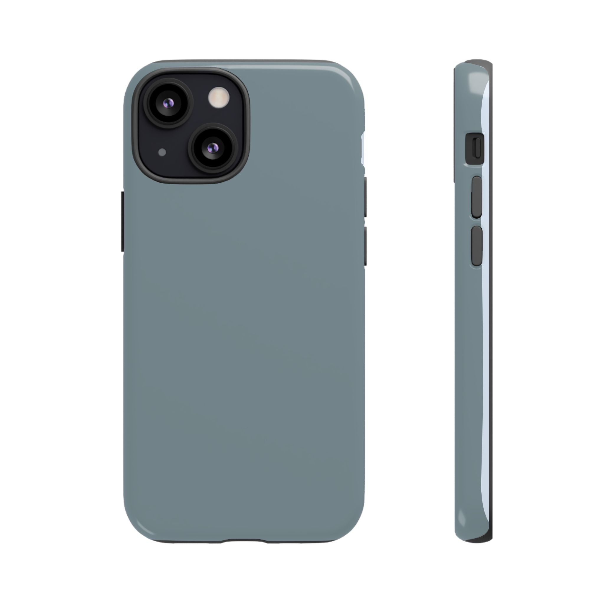 Tough iPhone Case - Blue/Grey Color