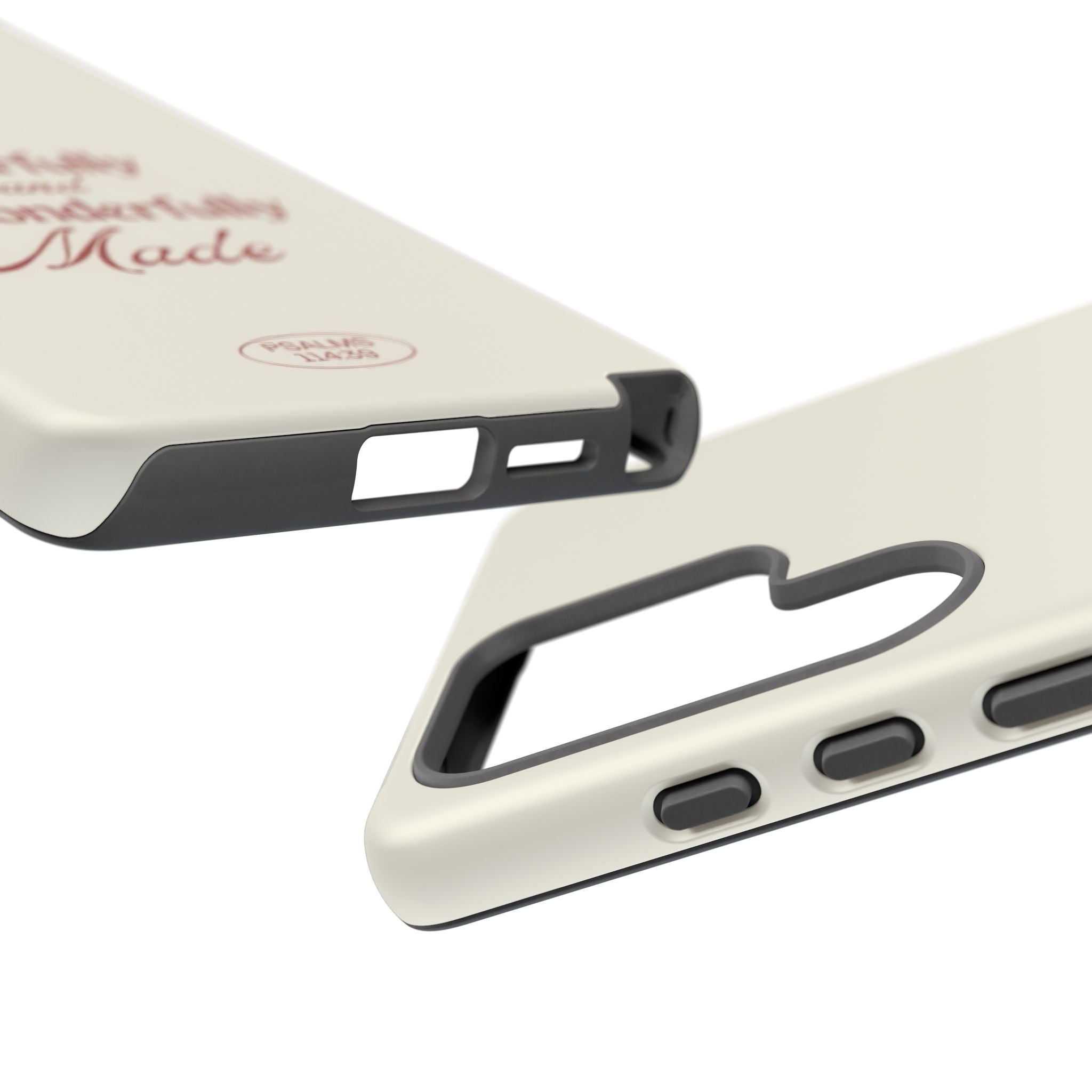 Tough Phone Case — "Fearfully and Wonderfully Made" Christian Scripture Protective Case