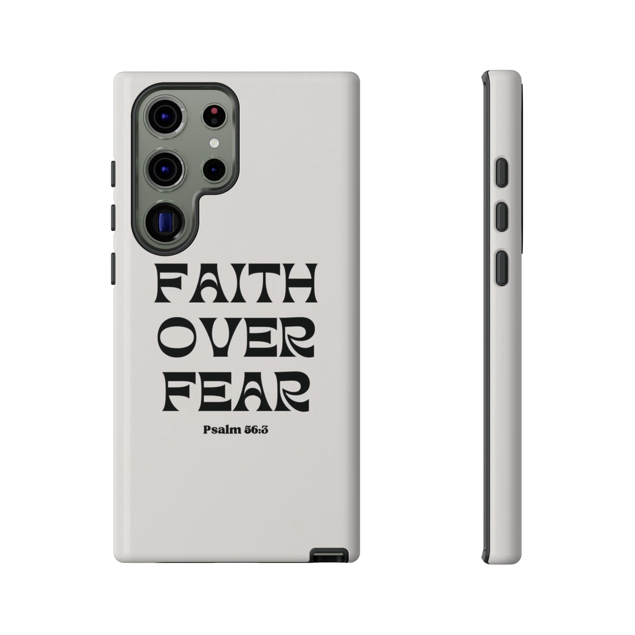 Faith Over Fear Phone Case — Psalm 56:3 Christian Protective Phone Cover